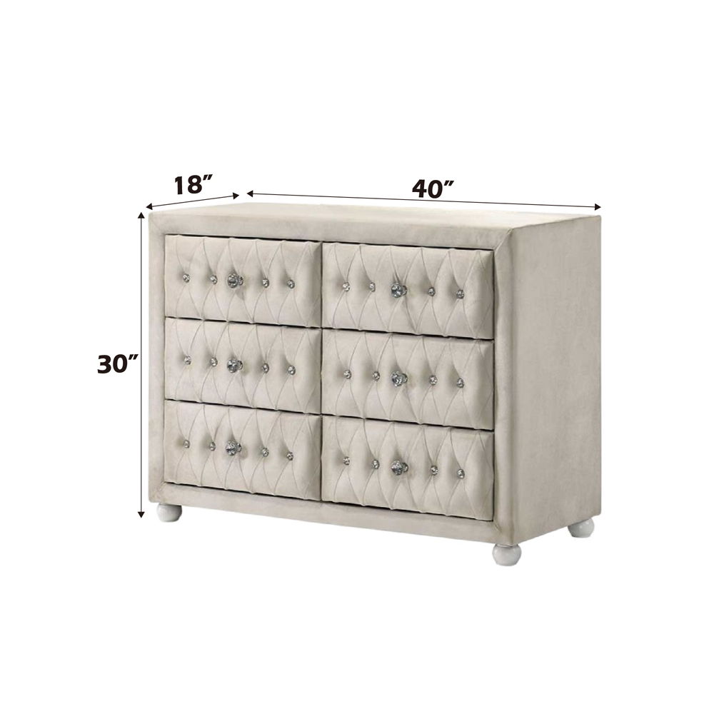 Reggie - Dresser - Beige Fabric, beige, view 7
