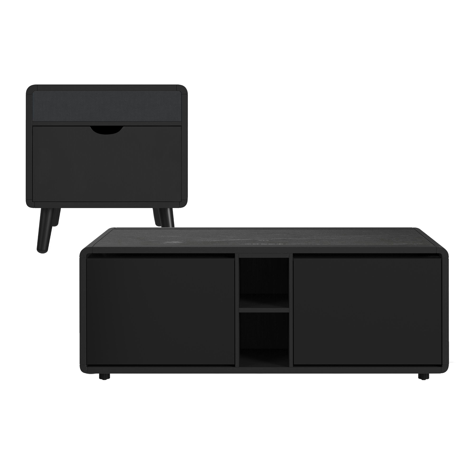 2 Pc · Smart Coffee Table & Square Smart End Table