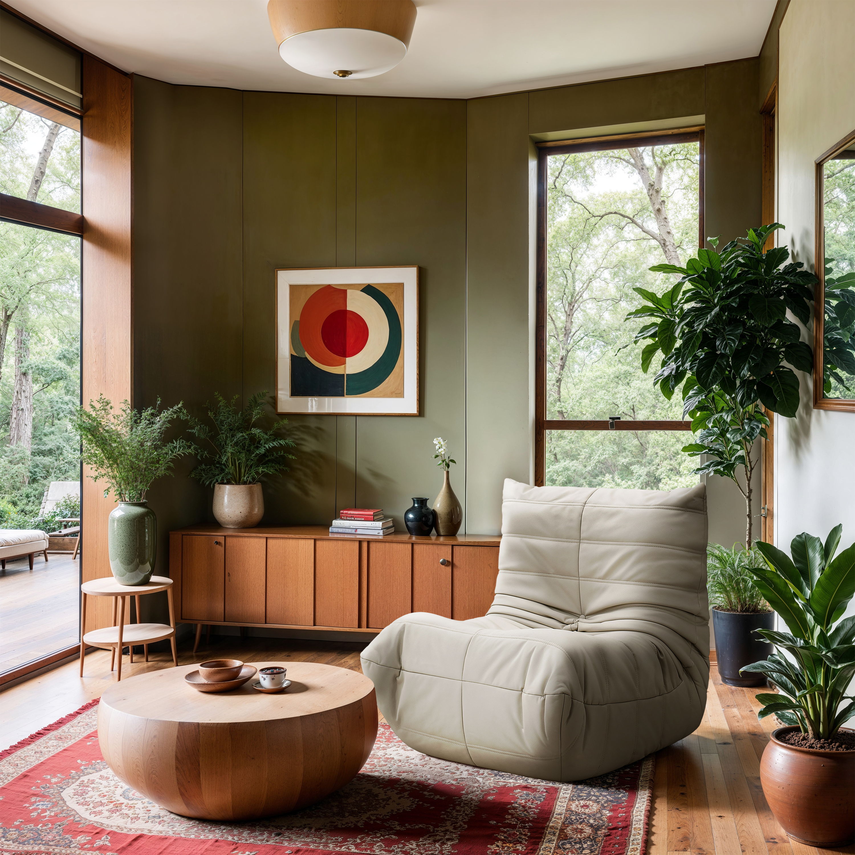 Relax - Vegan Leather Upholstered Chair - Cream