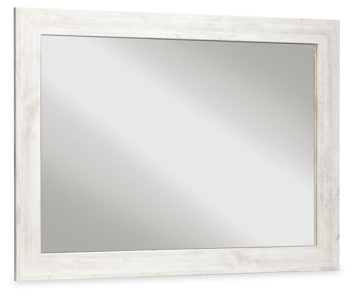 Paxberry - Bedroom Accent Mirror - Whitewash, white
