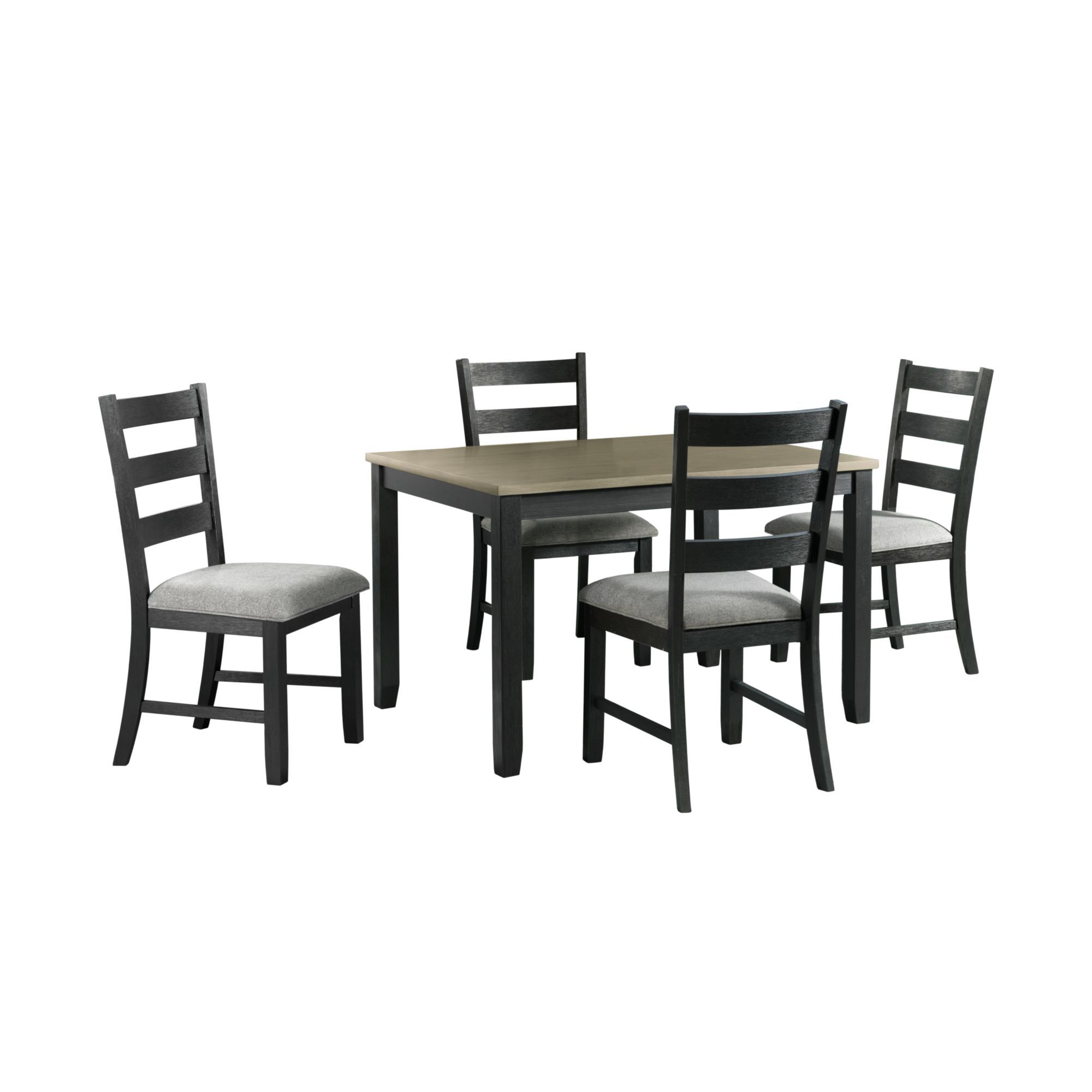 Martin - 5 Piece Dining Set (Table And Four Chairs) - Gray
