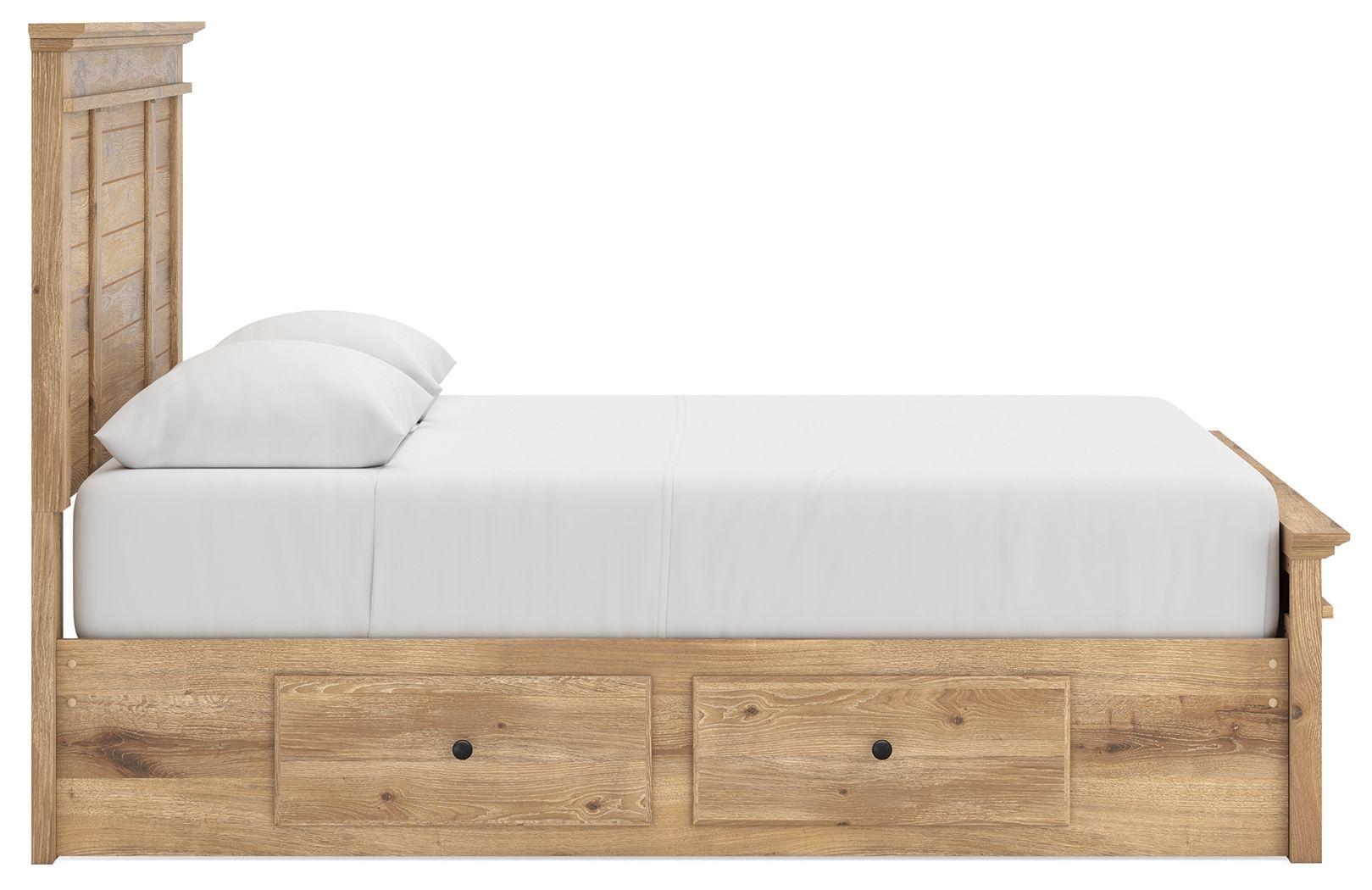 Ashley Furniture Makidern - Queen Panel Storage Bed With 2 Under Bed Storage Units - Tan - Image 10