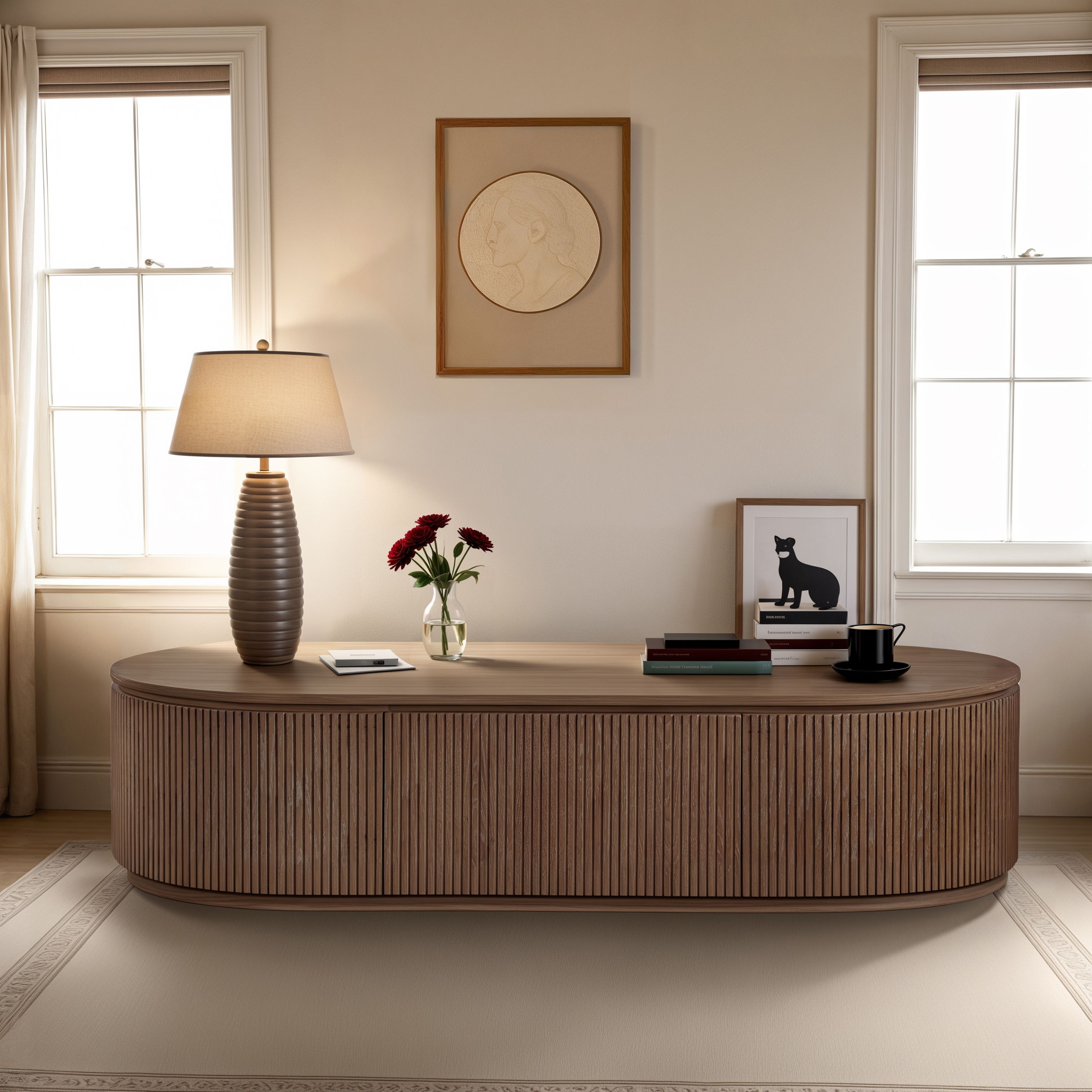 Moana - 64" Rubberwood Coffee Table - Brown