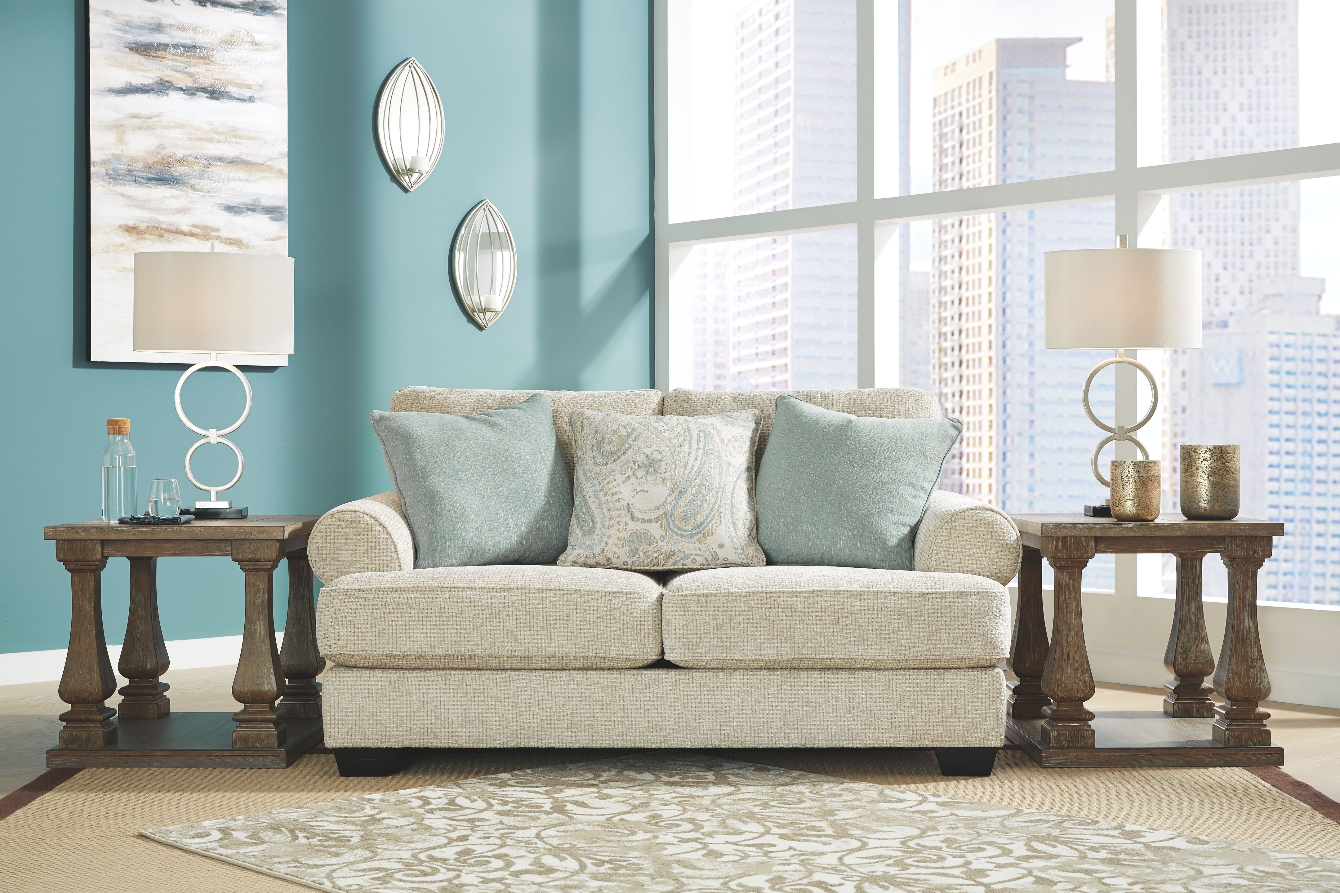 Ashley Furniture Monaghan - Loveseat - Sandstone - Image 6