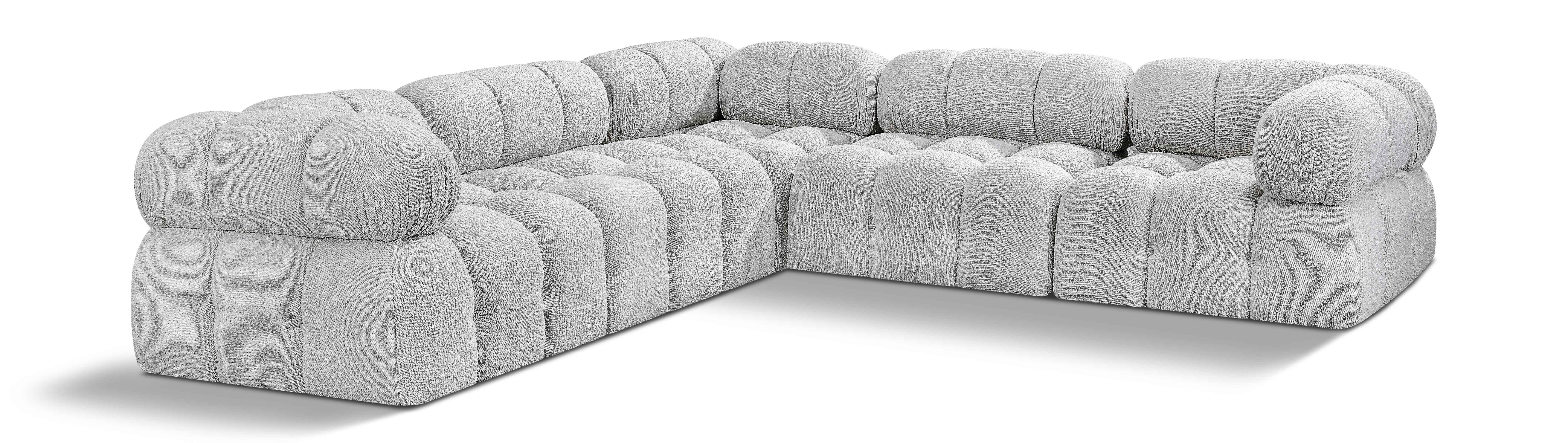 Ames - 5 Piece Modular Sectional - Gray