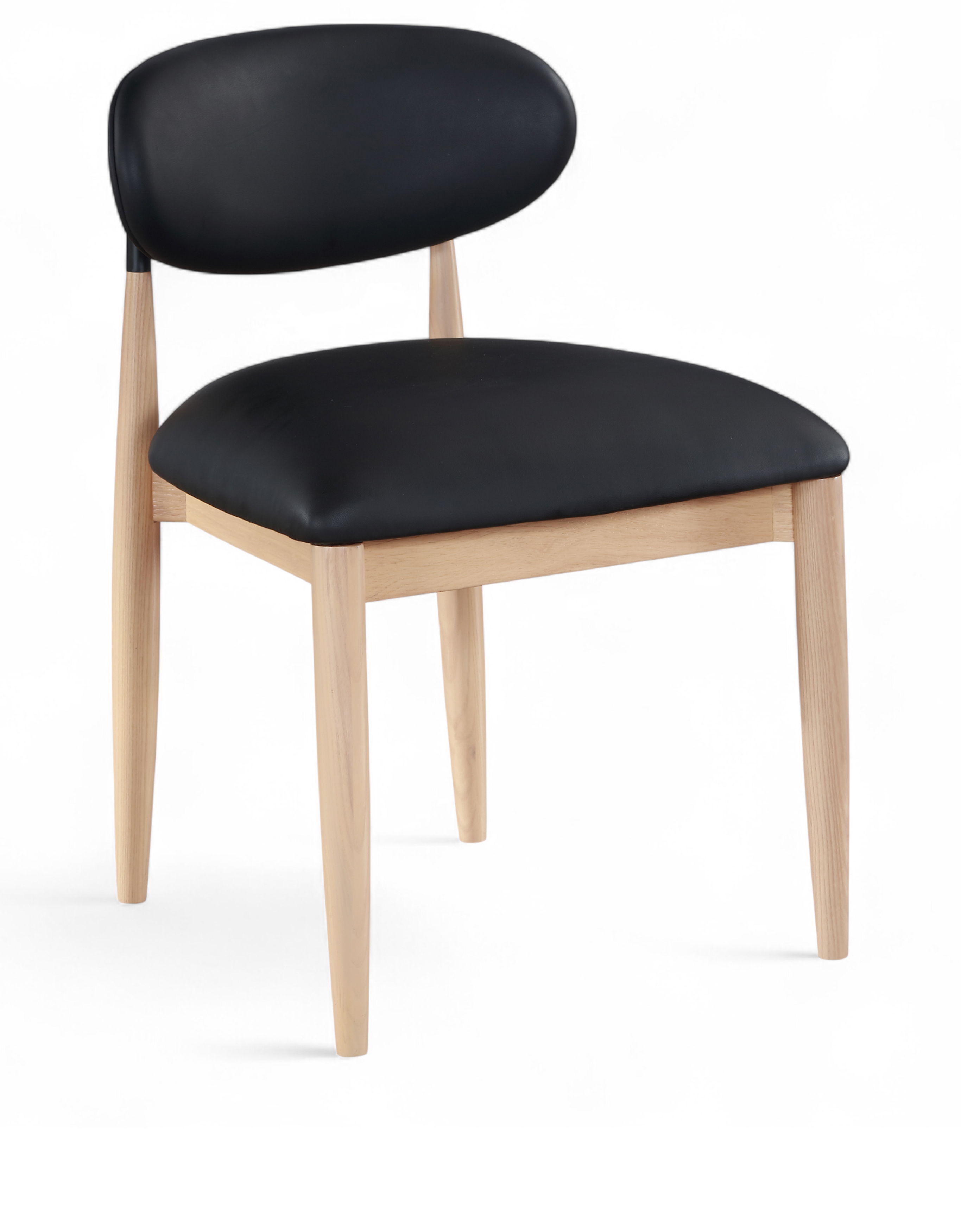 Riccio - Upholstered Dining Side Chair (Set of 2) - Black
