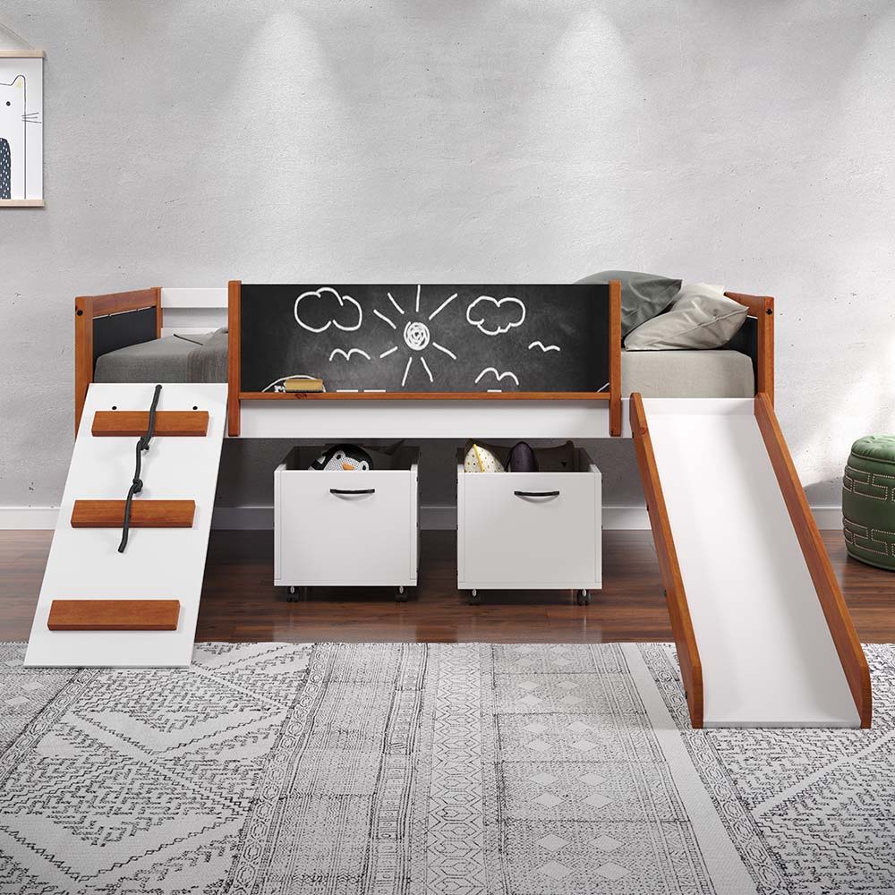 Aurea - 2 Toy Boxes - White, dark brown