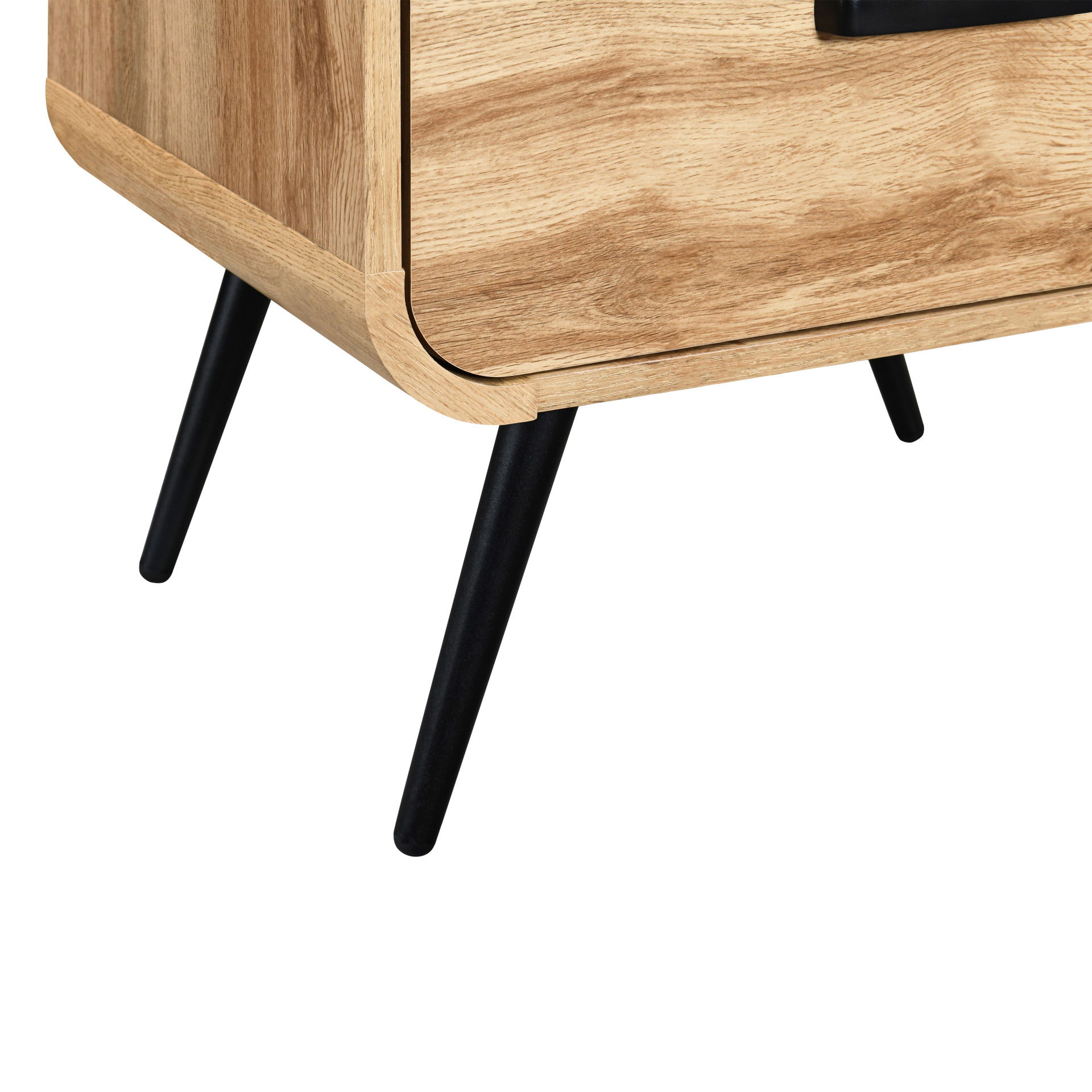 Rowan - One Drawer End Table/Bedside Table - Natural, light brown, view 6