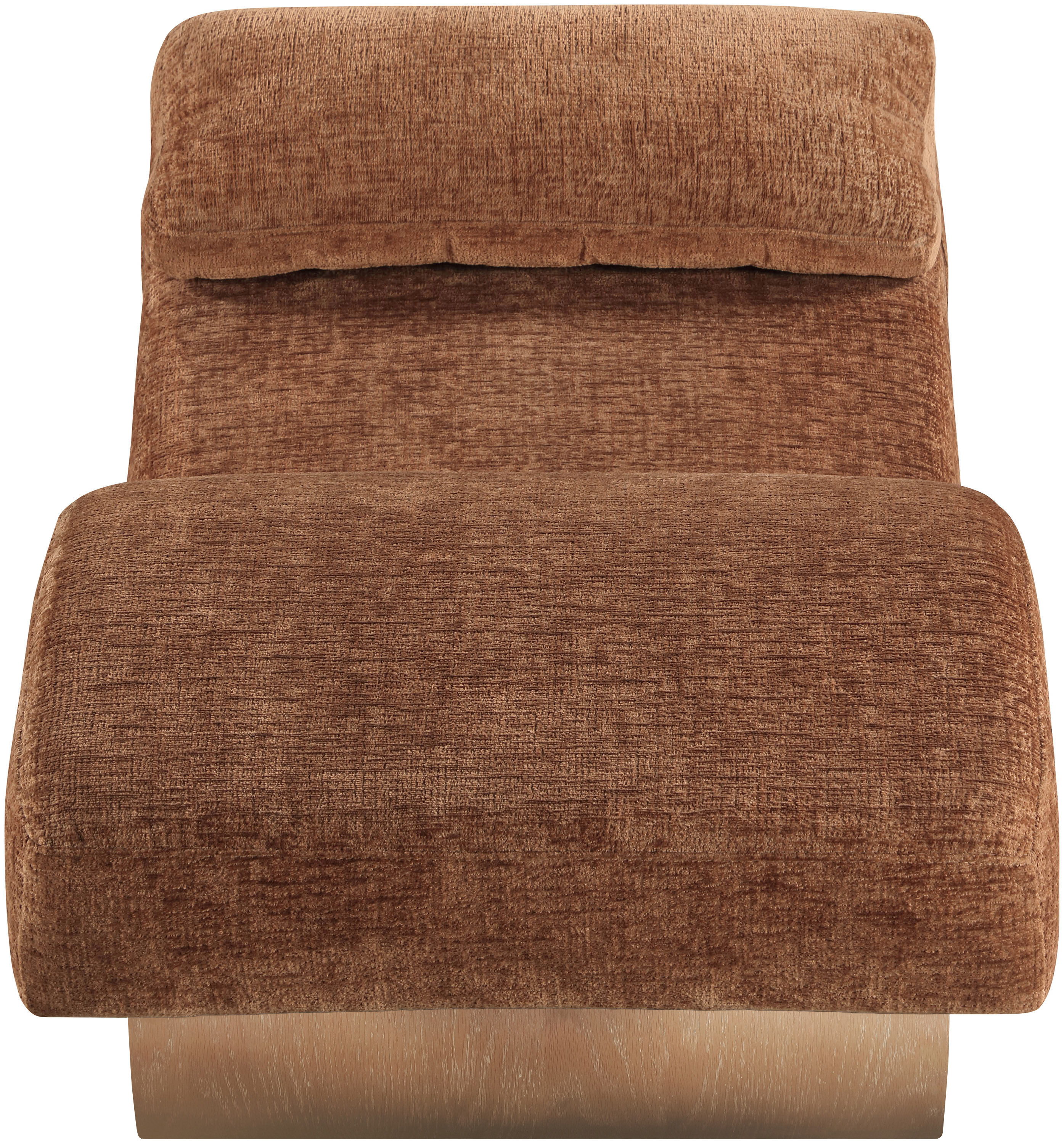 Marcella - Upholstered Chaise Lounge - Cognac