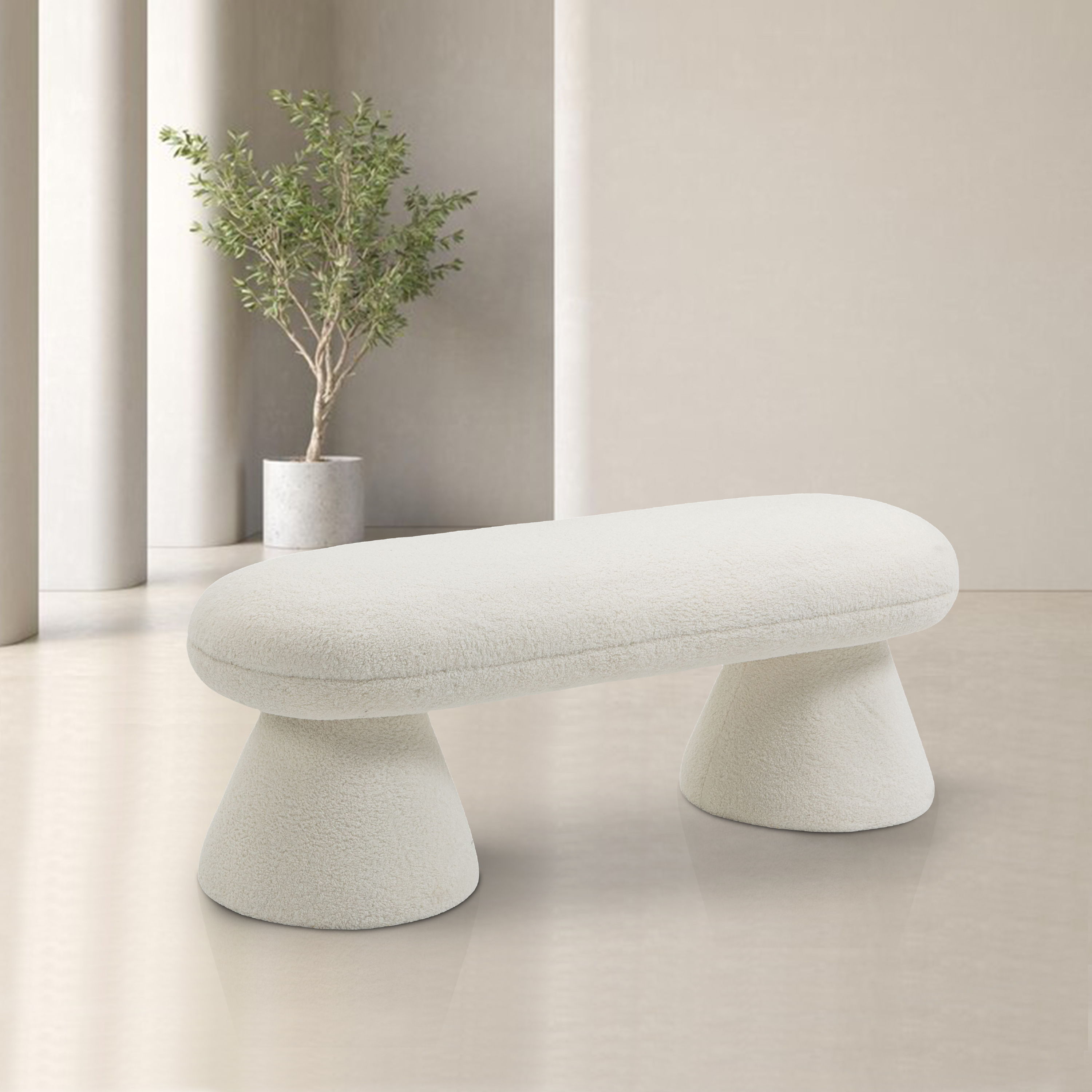 Drum - Bench - Cream