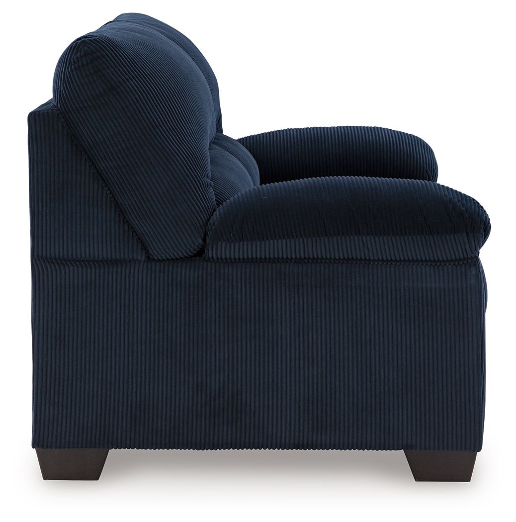 Ashley Furniture SimpleJoy - Loveseat - Navy - Image 4