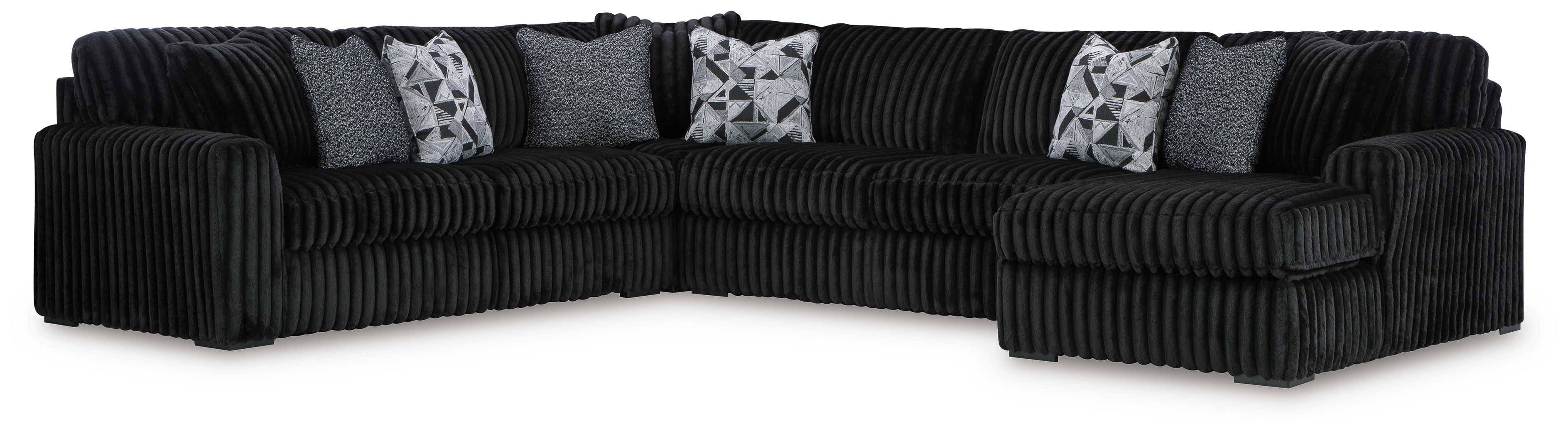 4 Pc · Sectional With Raf Corner Chaise