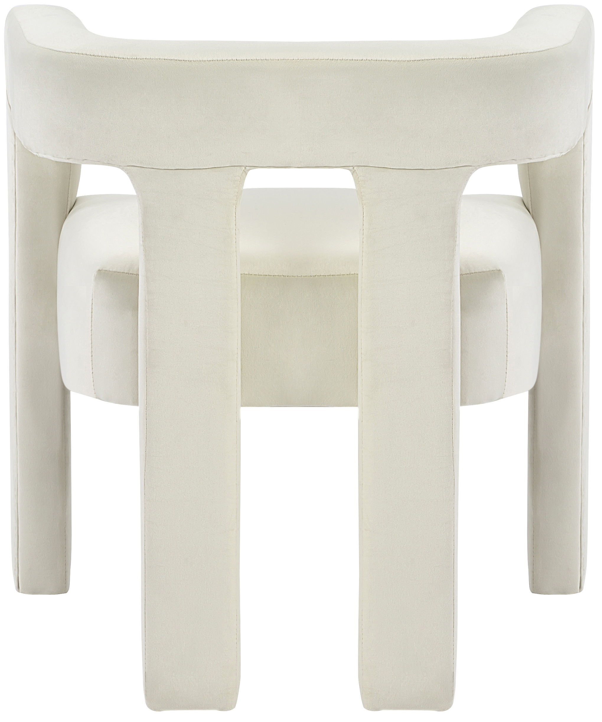 Athena - Velvet Dining Chair - Cream