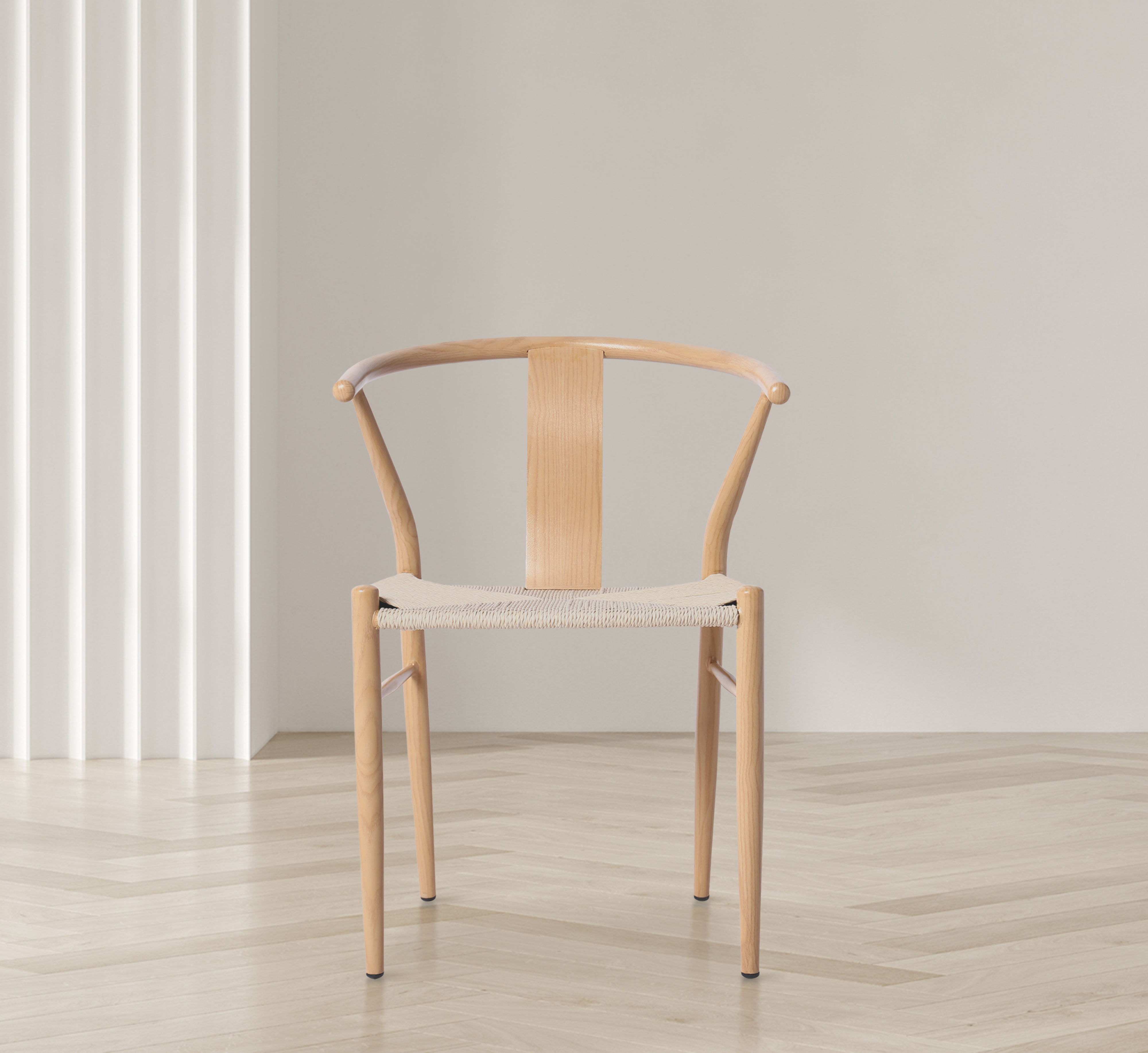 Beck - Hand Woven Rope Dining Chair (Set of 2) - Light Brown