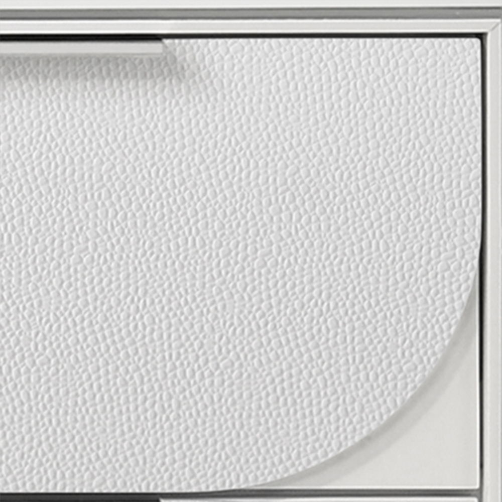 Tarian - Queen Bed With LED & Storage - White Boucle & Pearl White, white, view 6