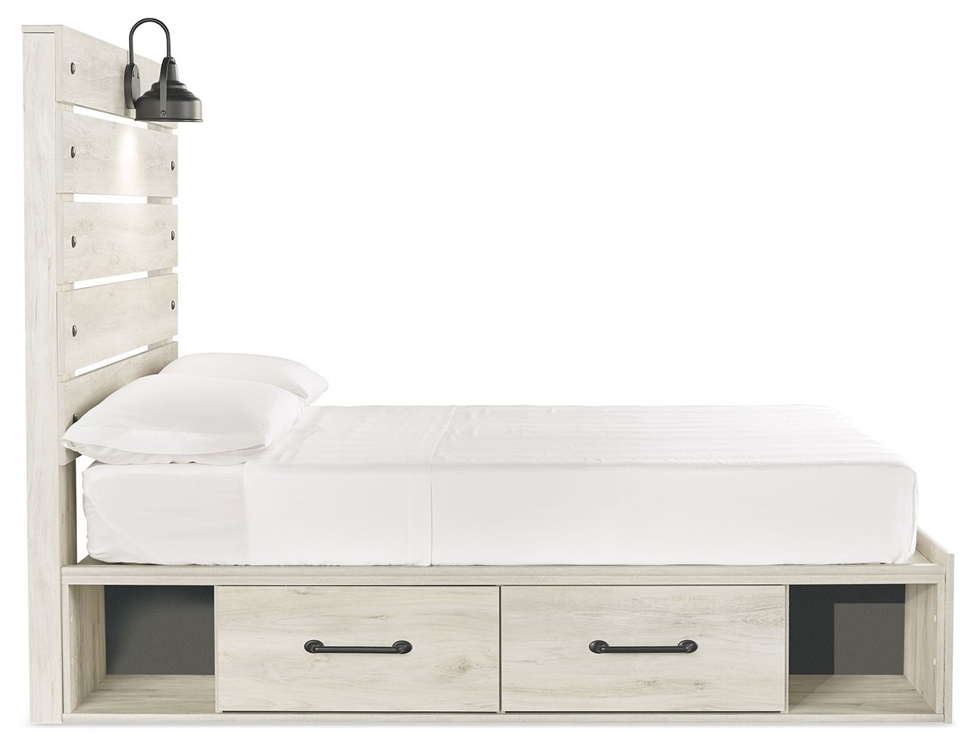 Ashley Furniture Cambeck - Full Panel Bed With 4 Storage Drawers - Whitewash - Image 6