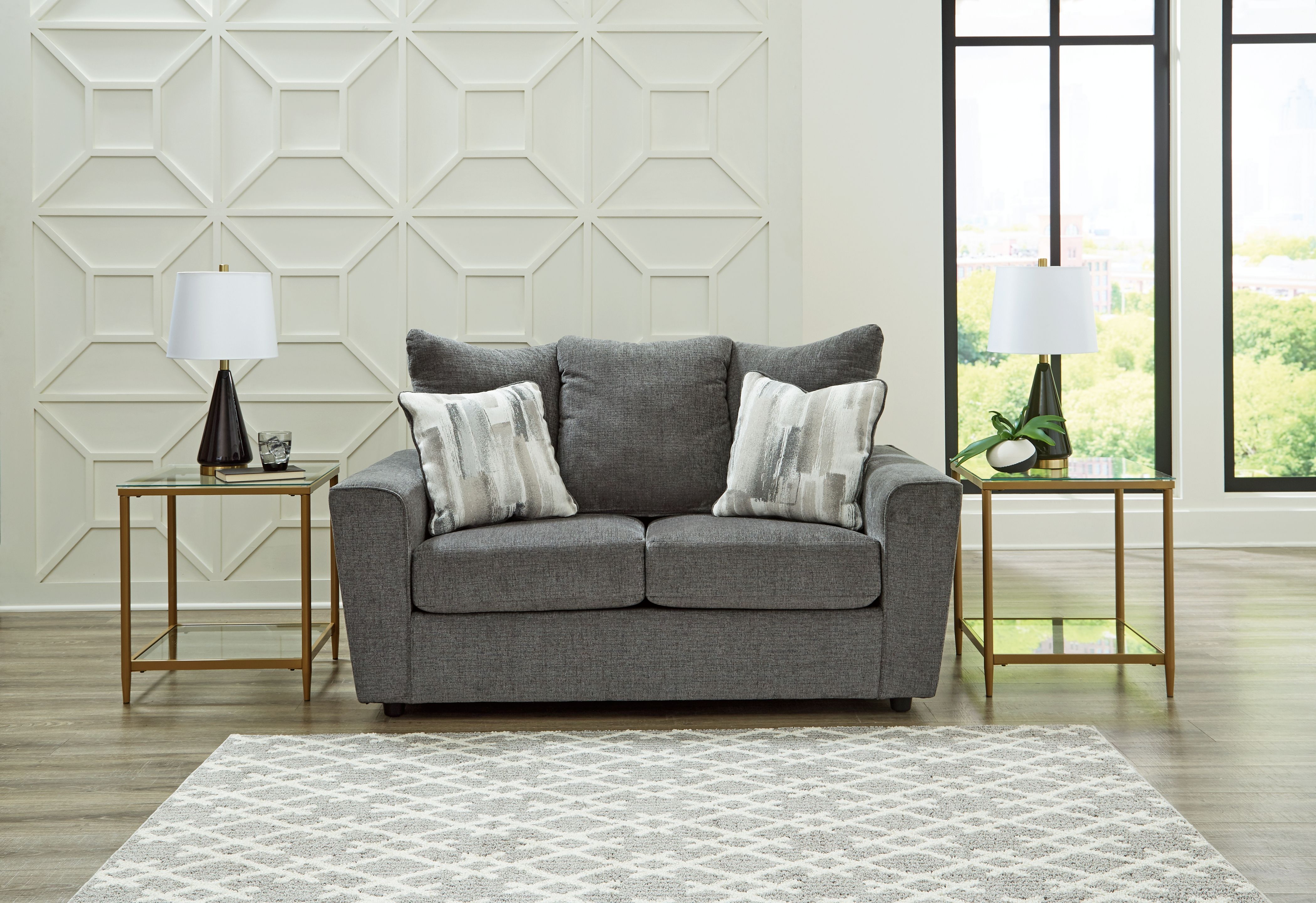 Stairatt - 2 Pc. - Sofa, Loveseat - Gravel