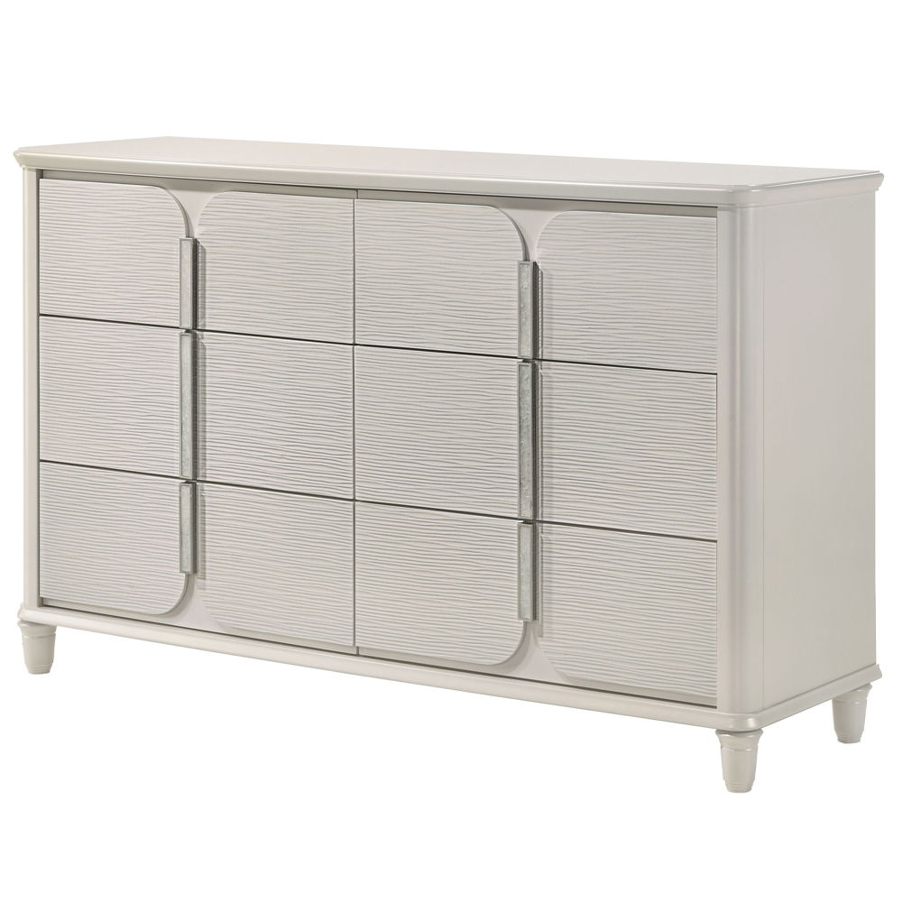 Laveda - Dresser - Pearl White, white