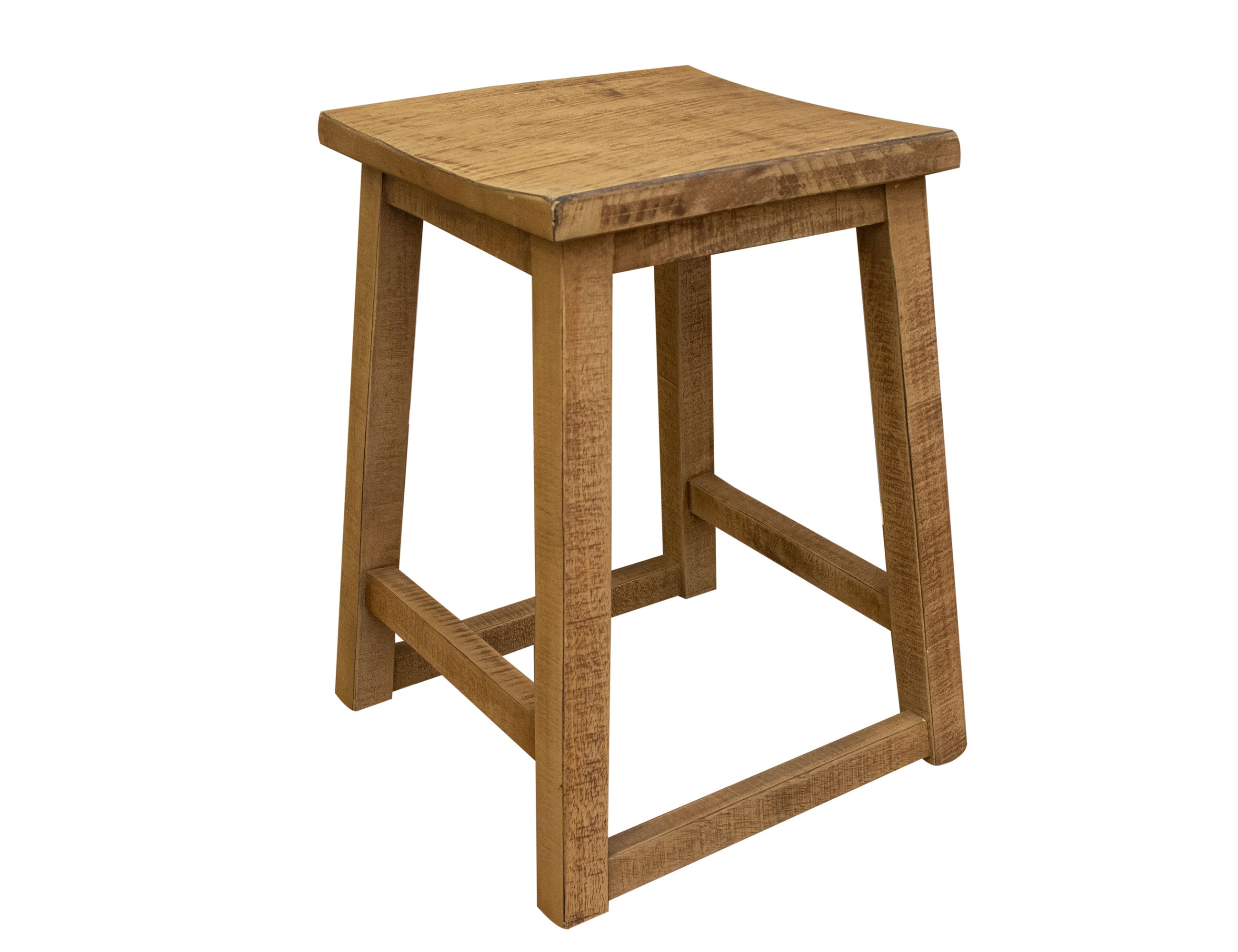 International Furniture Direct Mita - Stool With Wood Finish