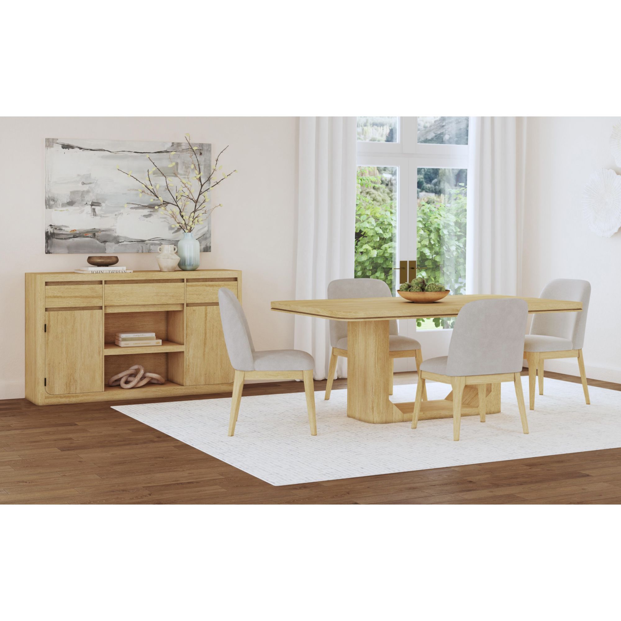 Rosalie - 72" Rectangular Dining Table - Natural