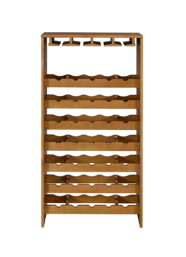 Hanzi - Wine Rack - Oak, light brown, view 2