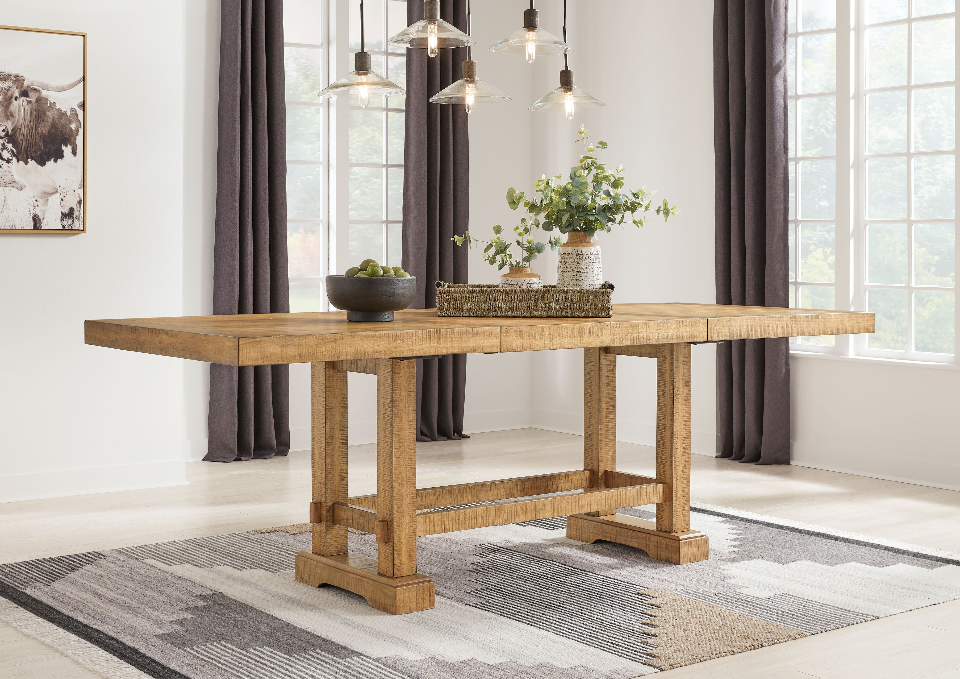 Ashley Furniture Havonplane - Rectangular Dining Room Counter Extension Table - Brown - Image 2