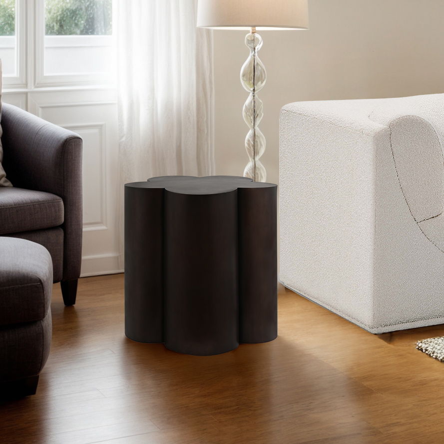 Lucky - Iron End Table - Brown