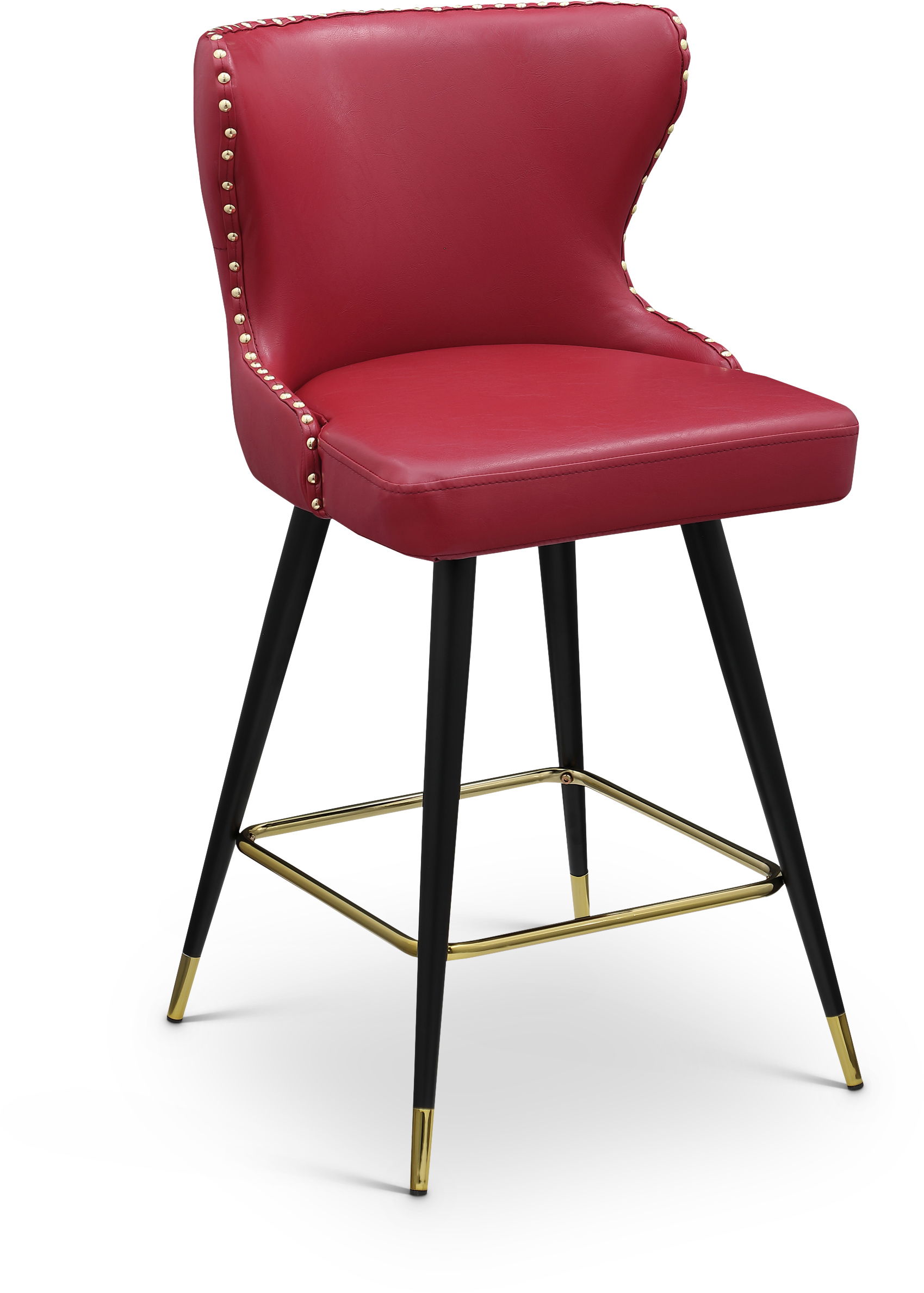 Hendrix - Counter Bar Stool (Set of 2) - Red