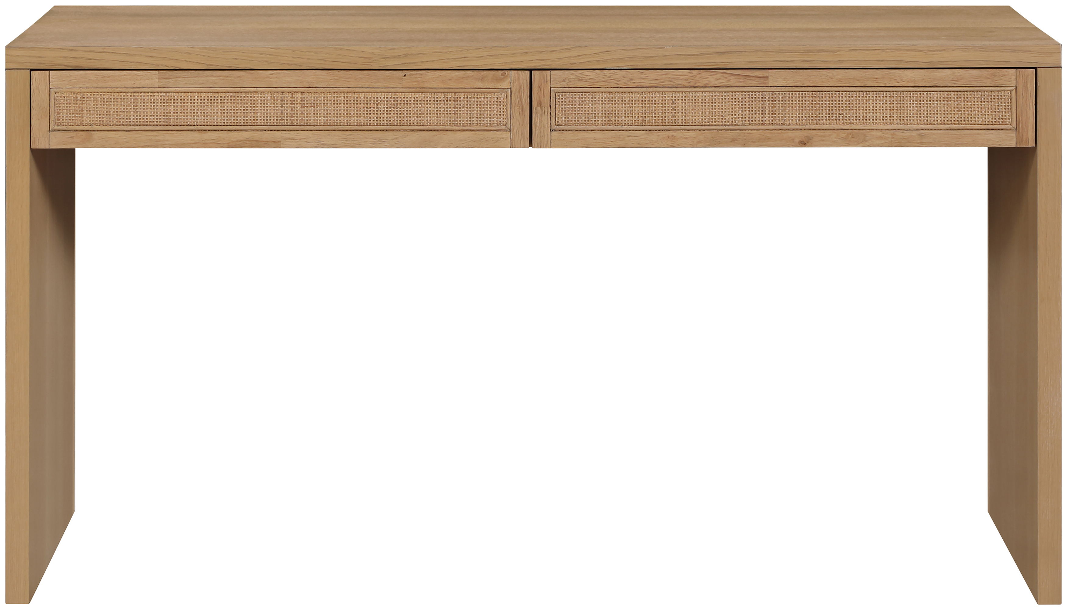 Avro - Solid Wood And Oak Veneer Desk - Natural