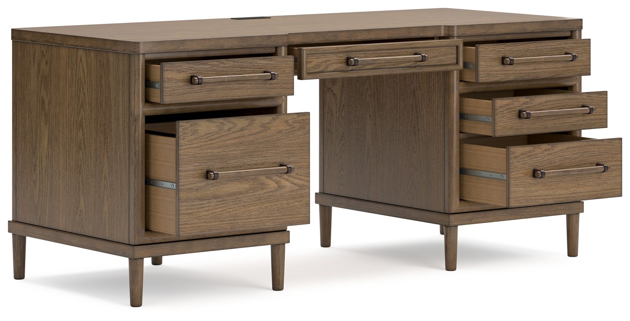 Ashley Furniture Roanhowe - Home Office Desk - Brown - Image 4