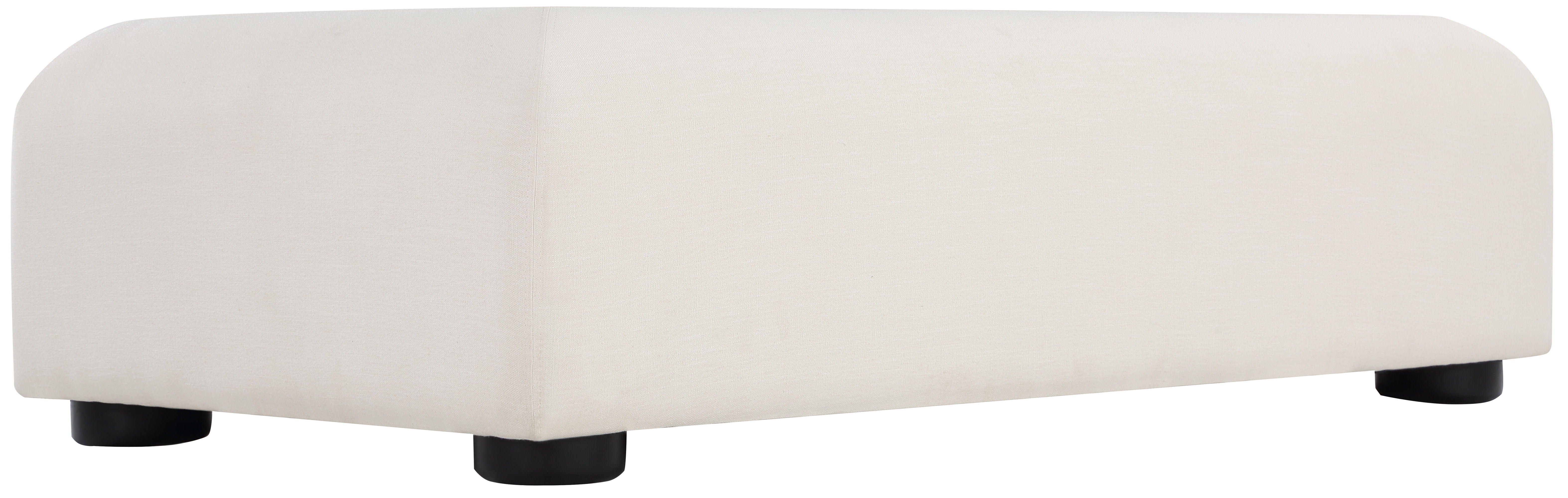 Diana - Fabric Coffee Table - Cream