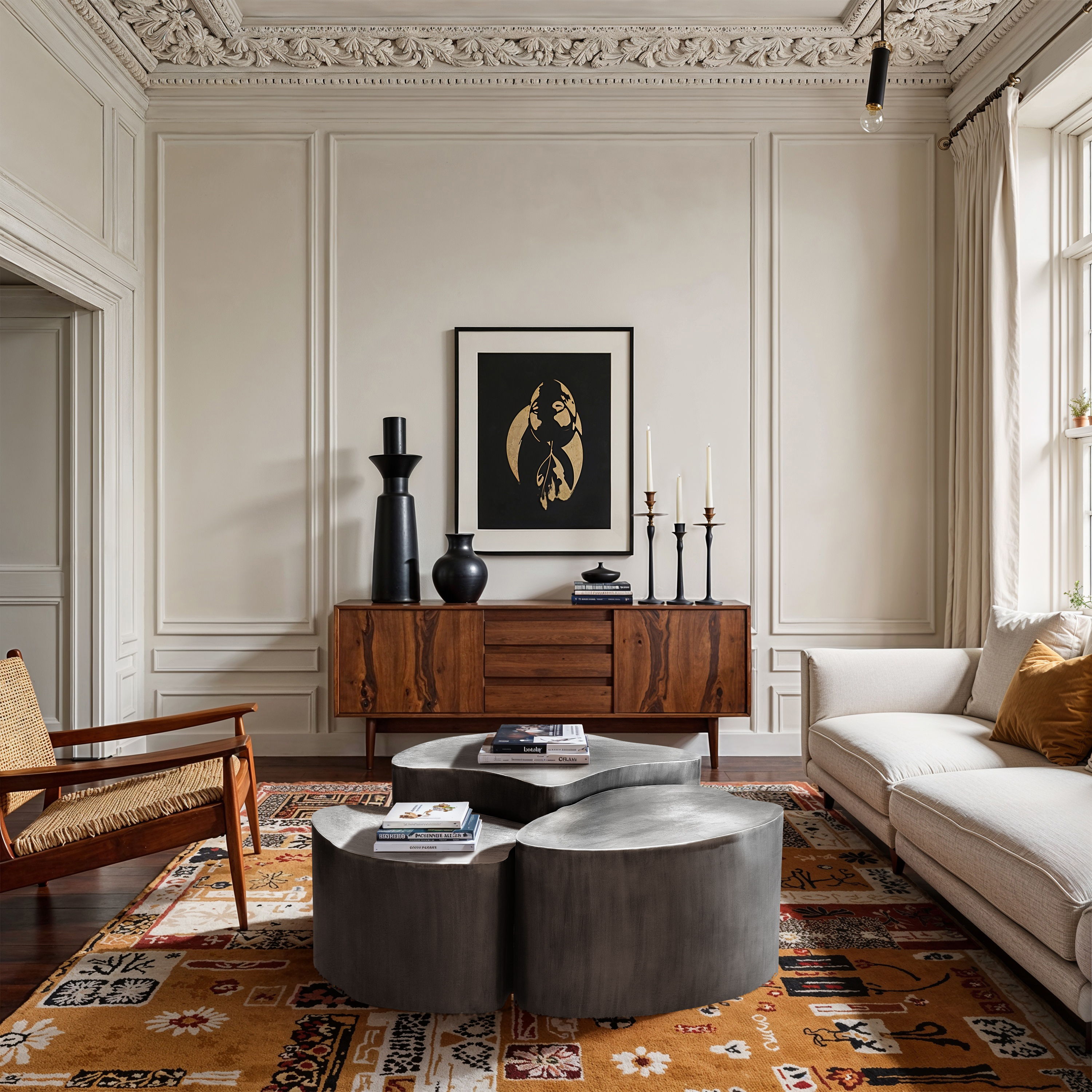 Banyan - Iron Coffee Table - Silver
