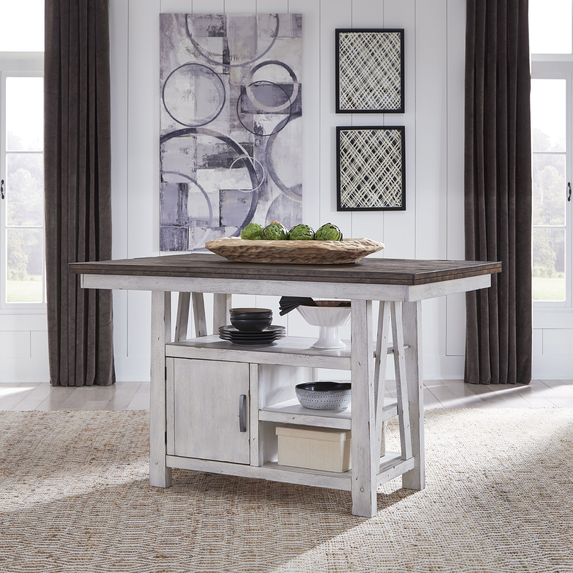 Liberty Furniture Farmhouse - Gathering Table - White