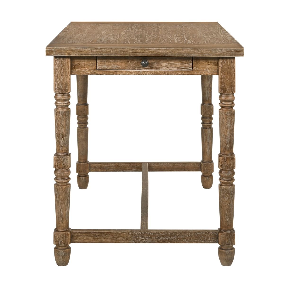 Farsiris - Counter Height Table - Weathered Oak, light brown, view 4