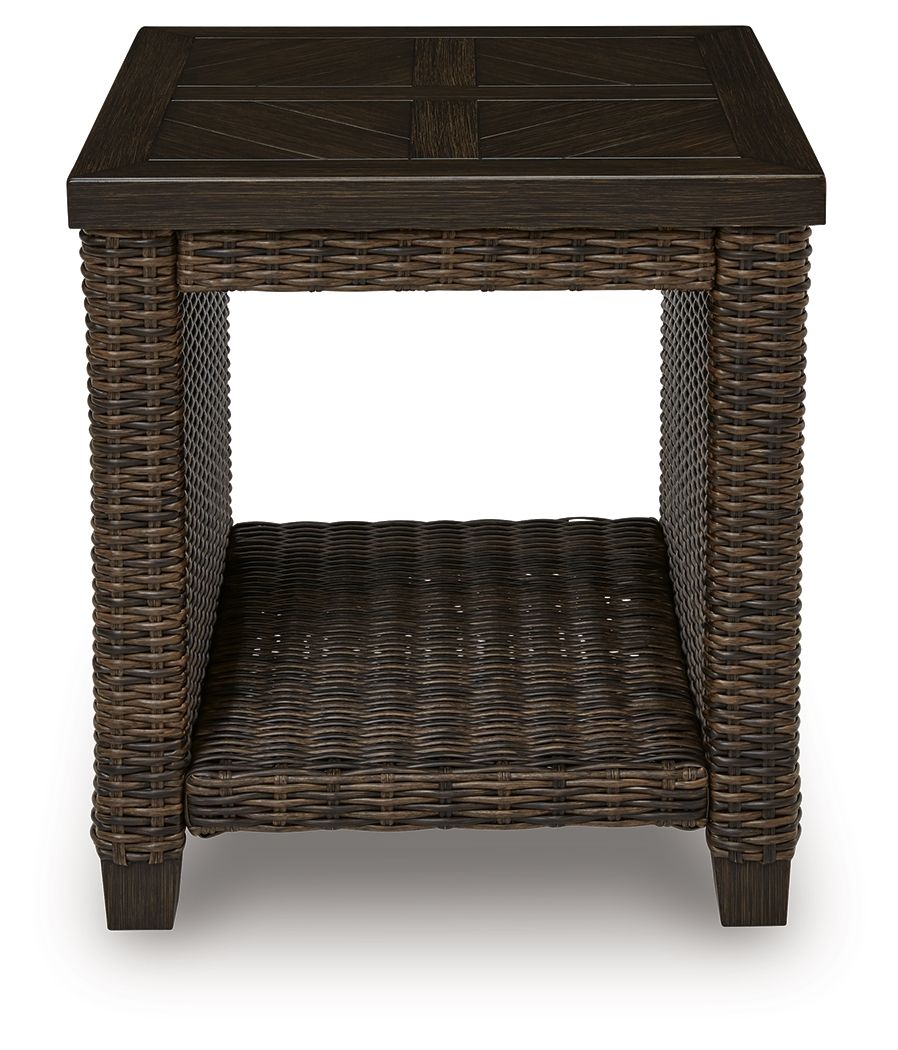 Monterey Point - Square End Table - Dark Brown