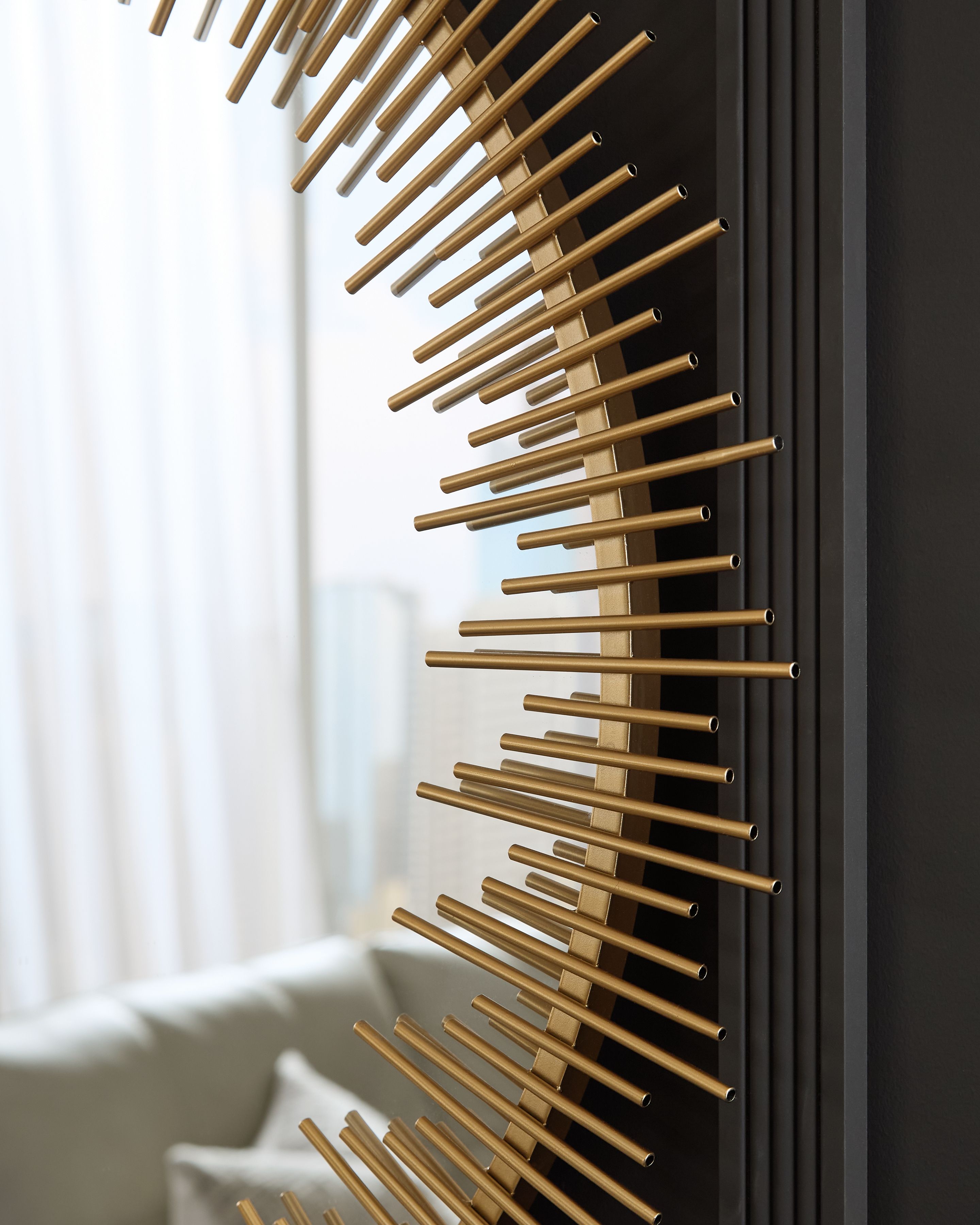 Wainport - Accent Mirror - Gold Finish, gold