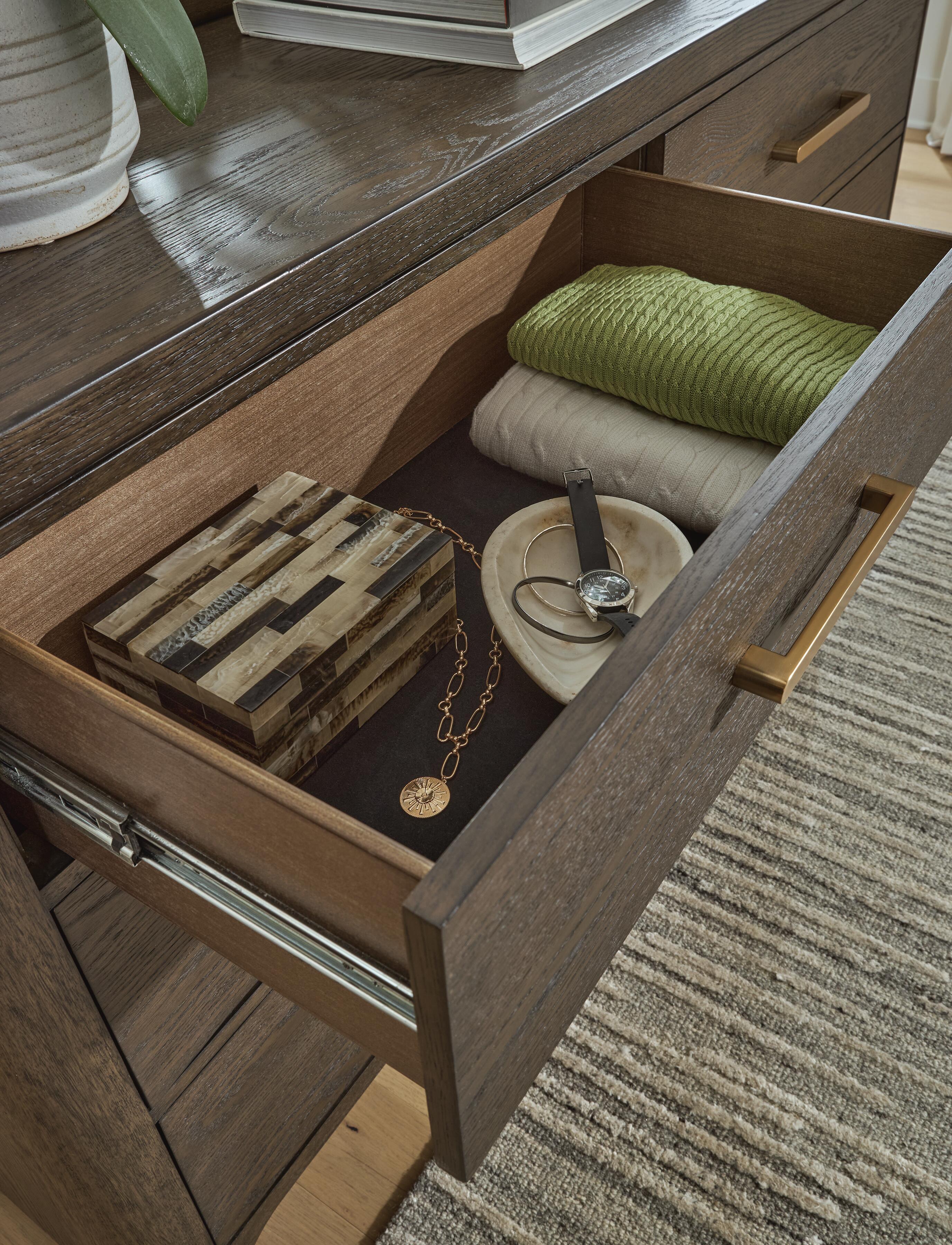 Ashley Furniture Radkin - Dresser - Burnished Brown - Image 6
