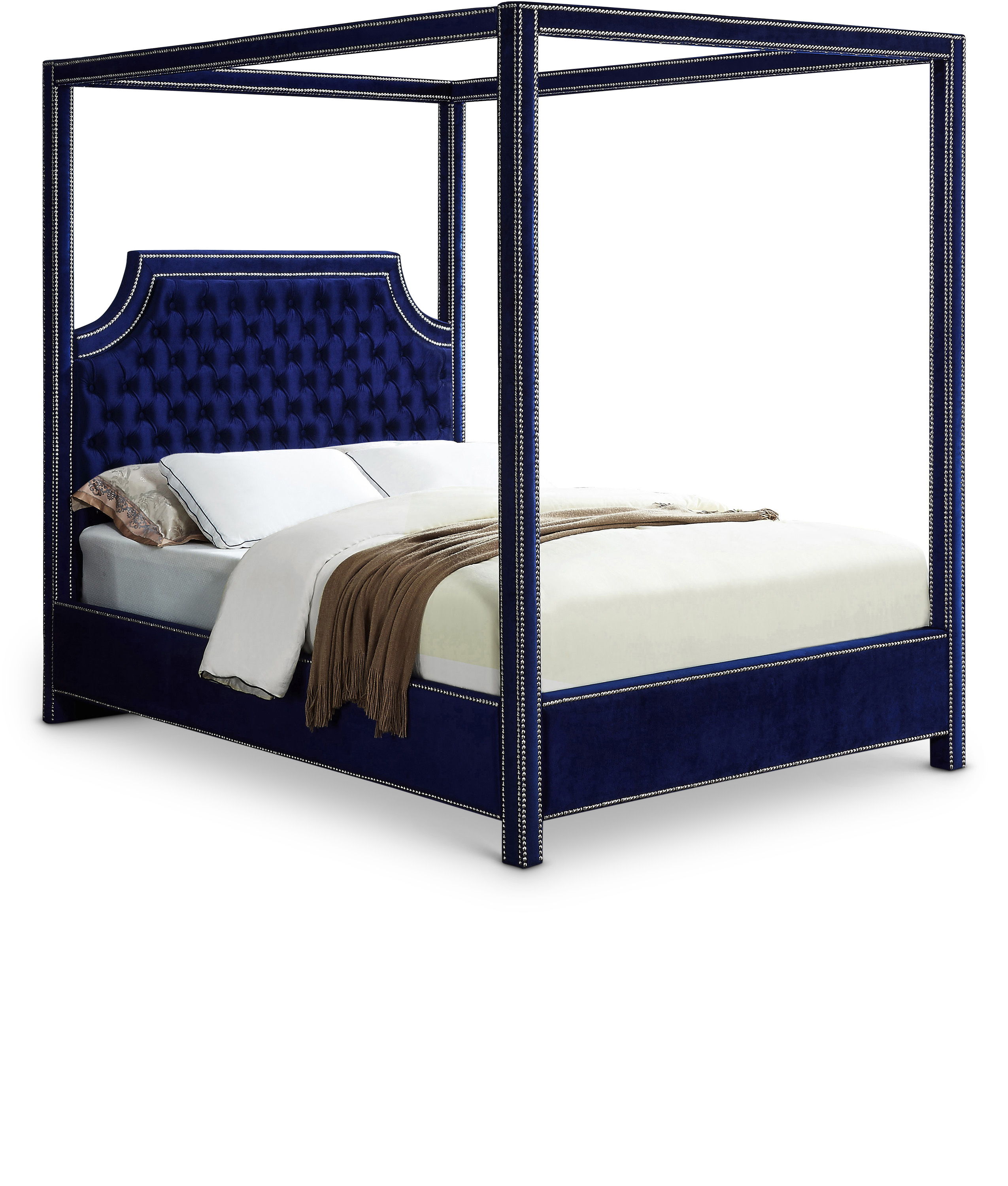 Rowan - King Bed - Navy