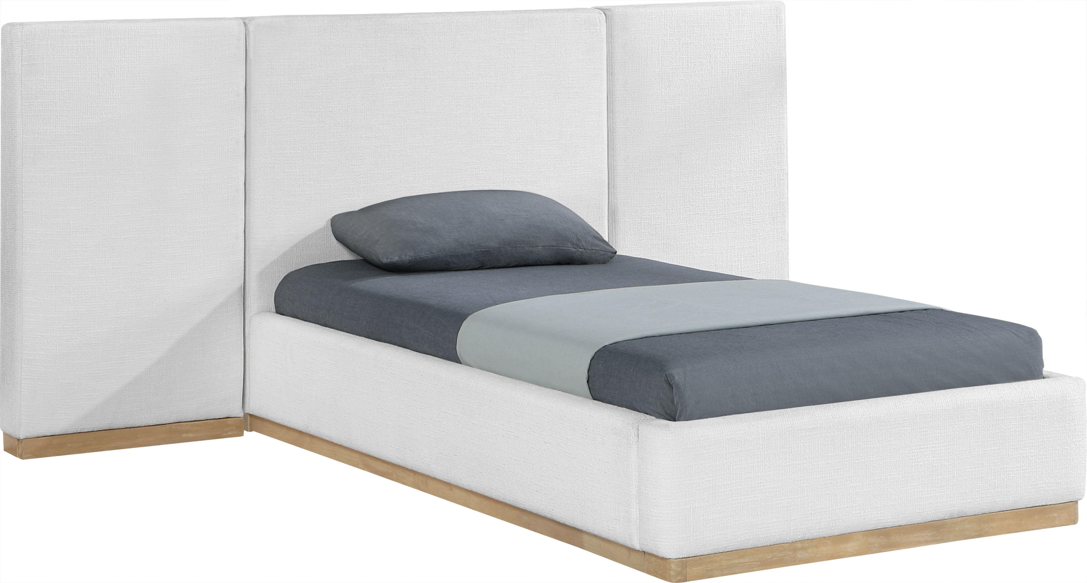 Bennet - Upholstered Twin Bed - Cream