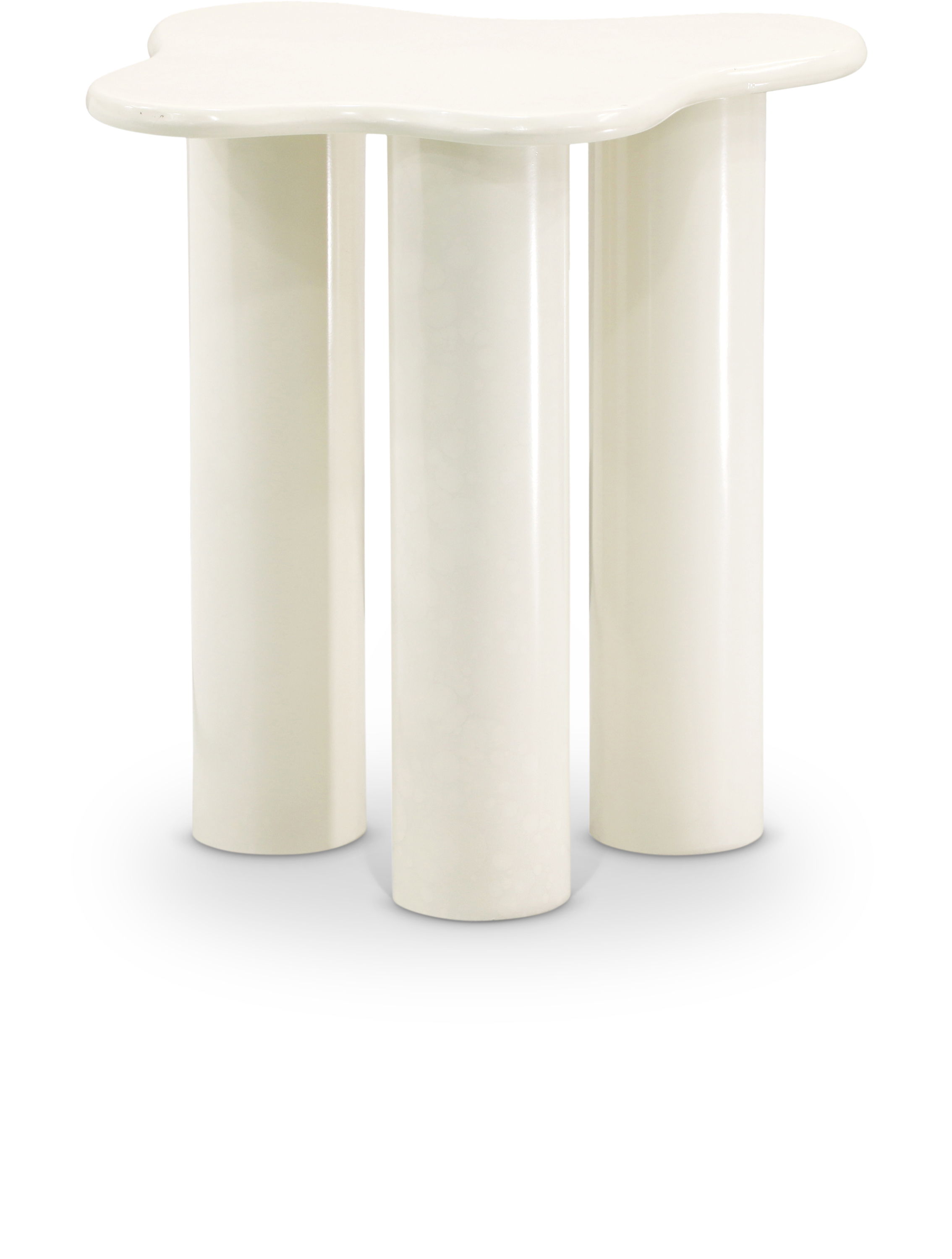 Romaine - End Table - Cream