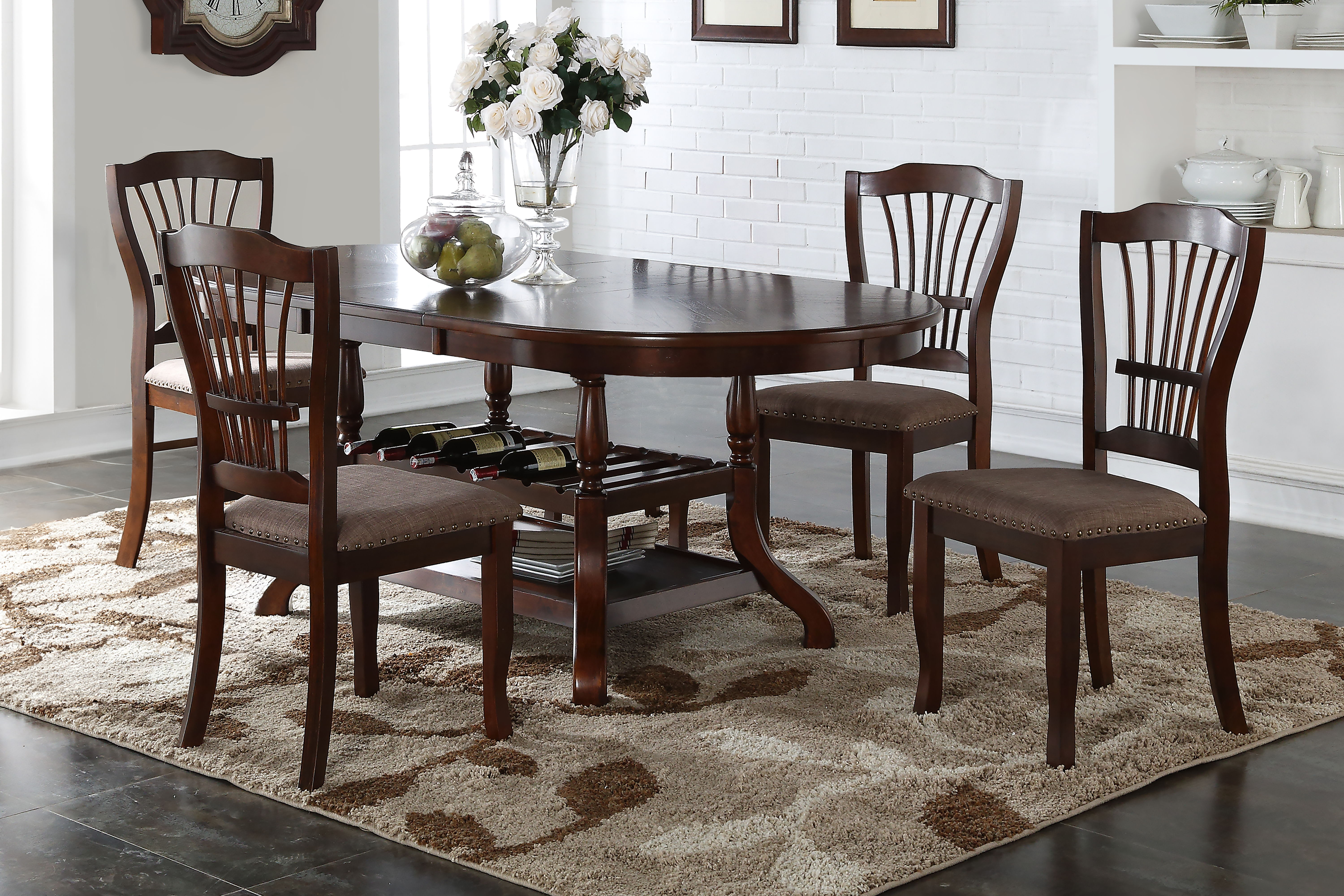 Bixby - Dining Table & 4 Chairs - Espresso