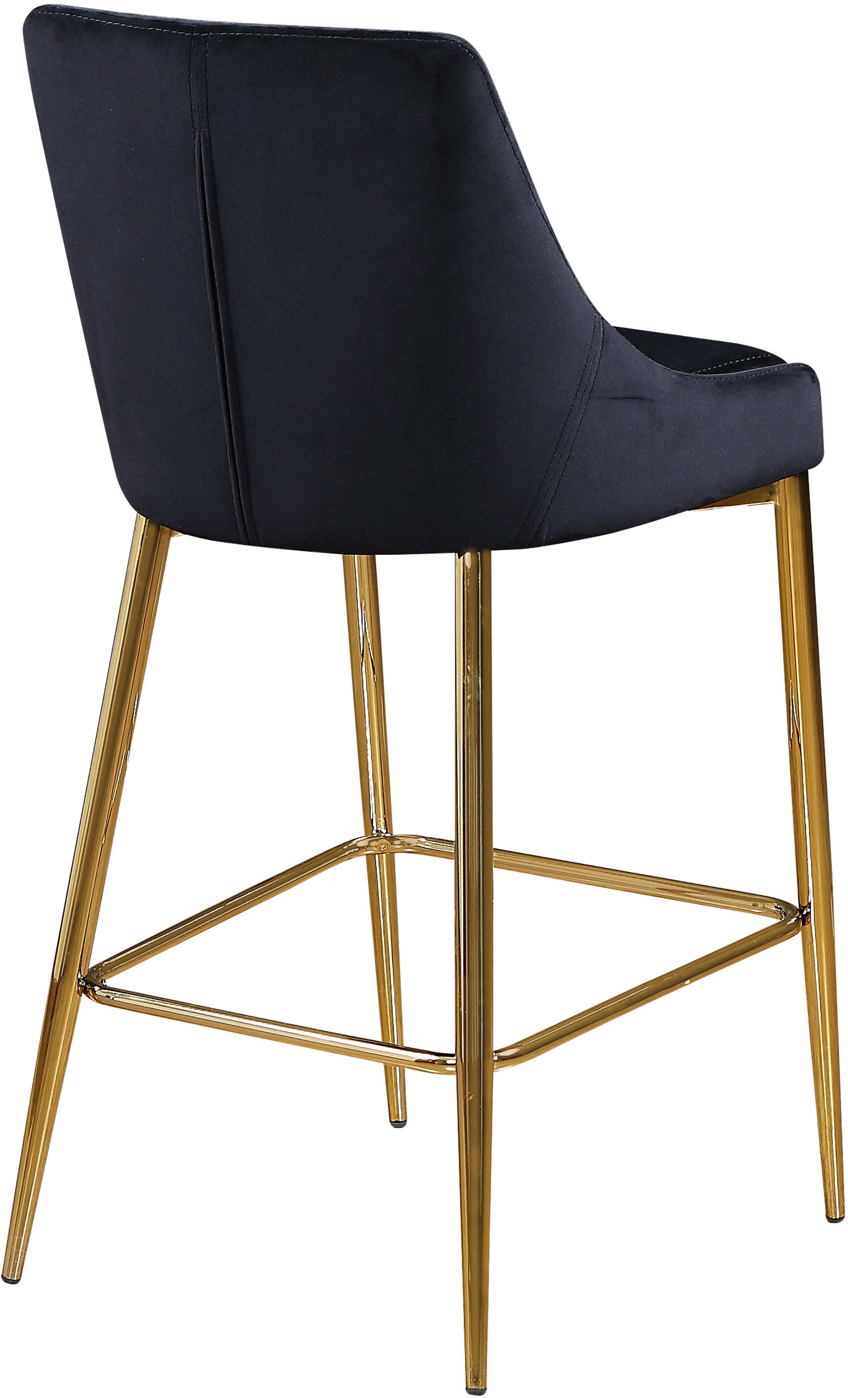 Karina - Fabric Stool (Set of 2) - Black