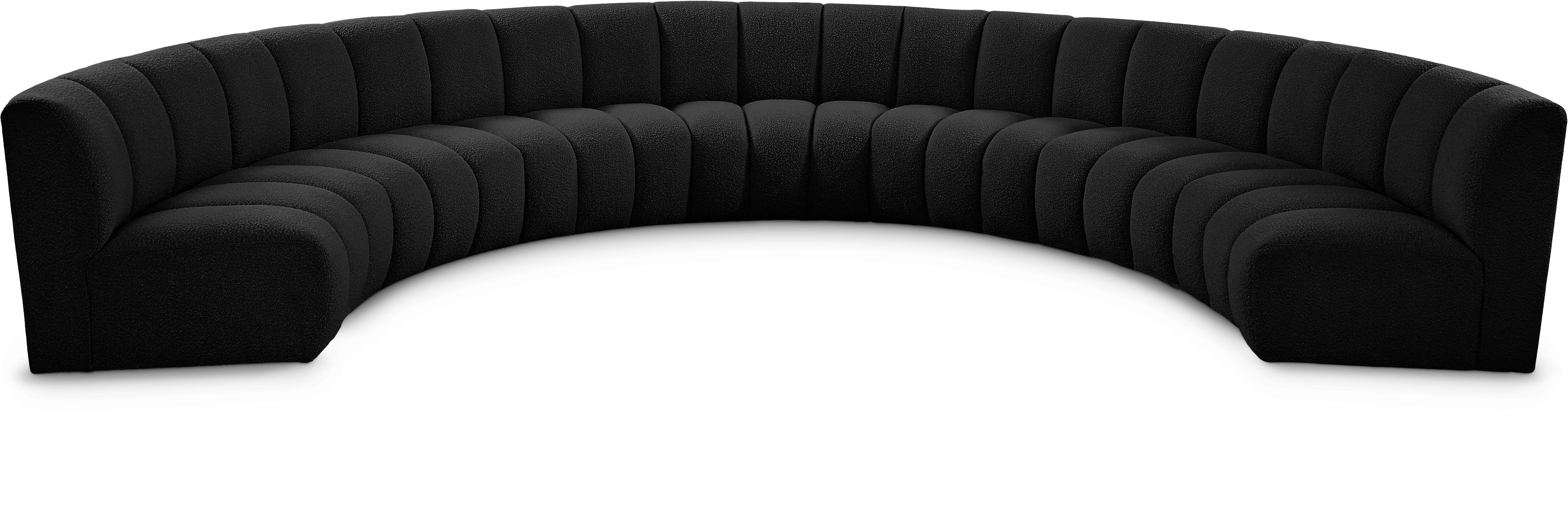 Infinity - 7 Piece Modular Sectional - Black