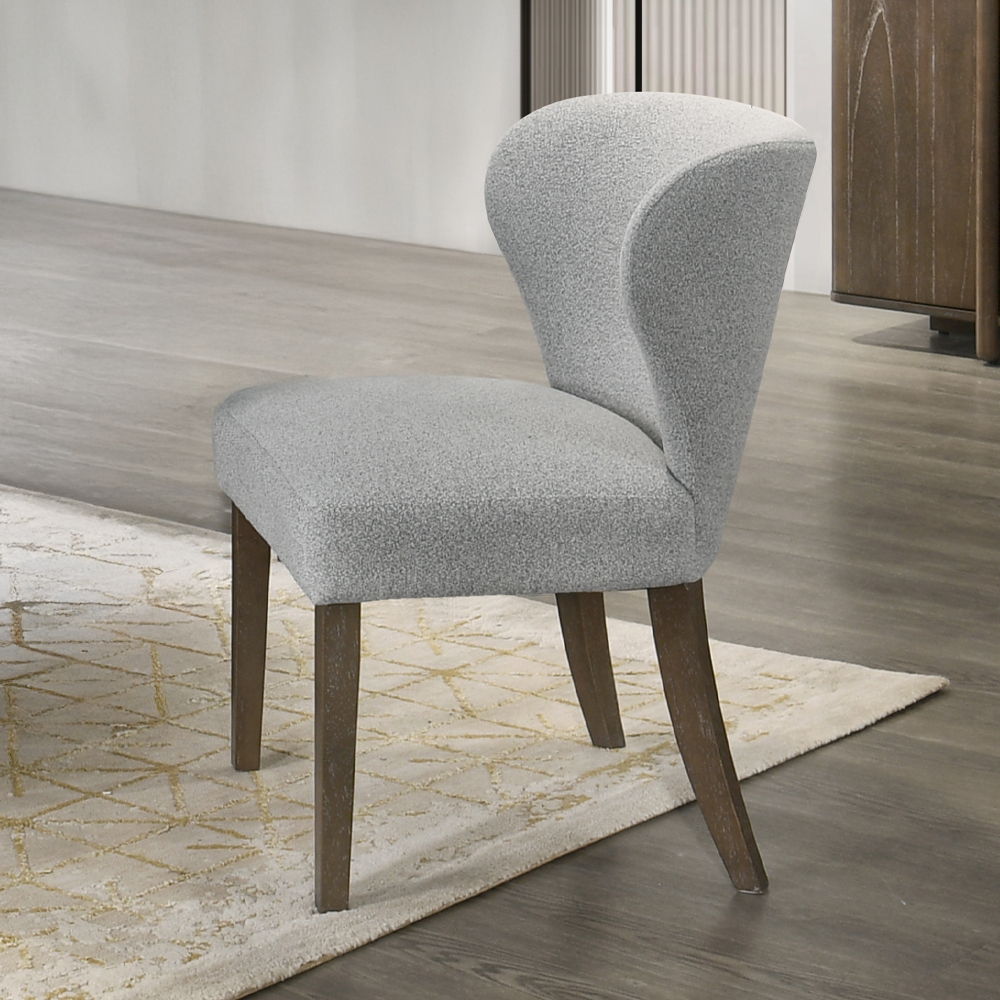 Dillon - Side Chair (Set of 2) - Gray / Walnut, gray