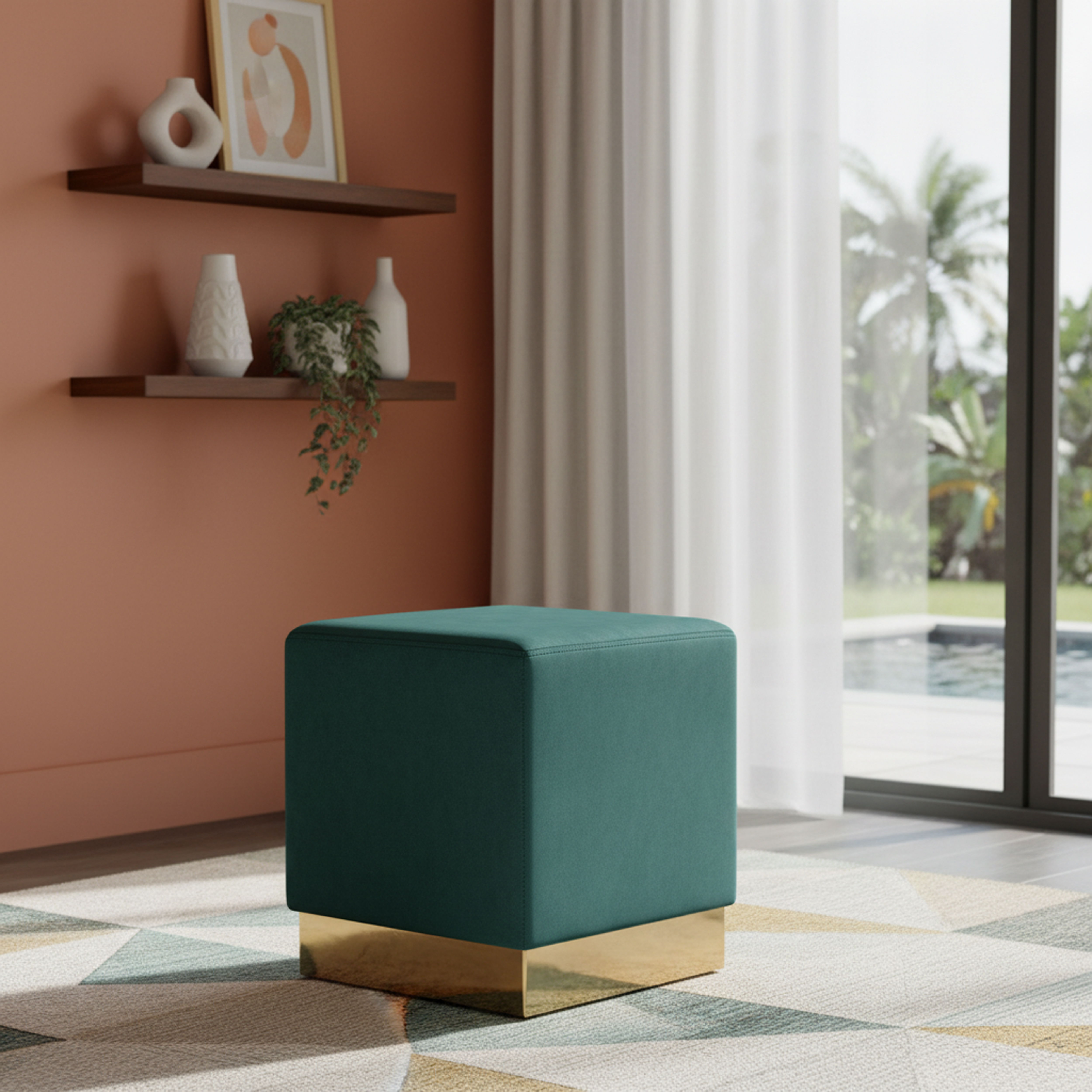 Jax - Ottoman / Stool - Green