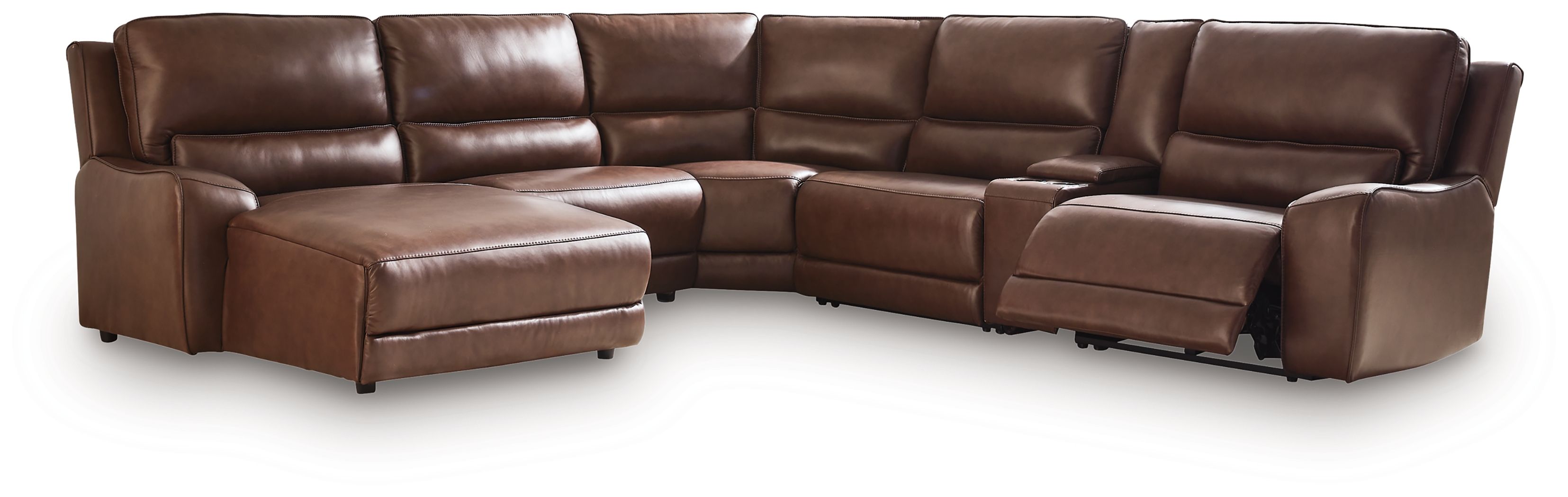 6 Pc · Power Reclining Sectional With LAF Press Back Power Chaise