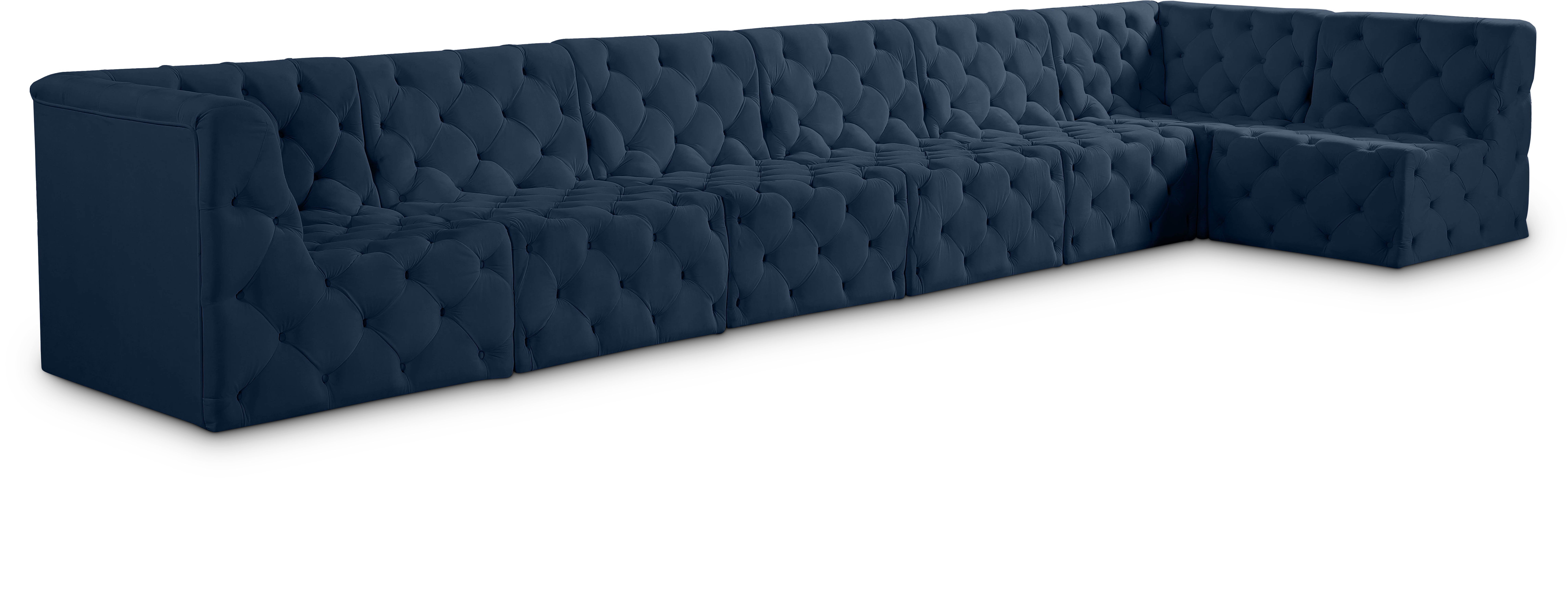 Tuft - 7 Piece Modular Sectional - Navy