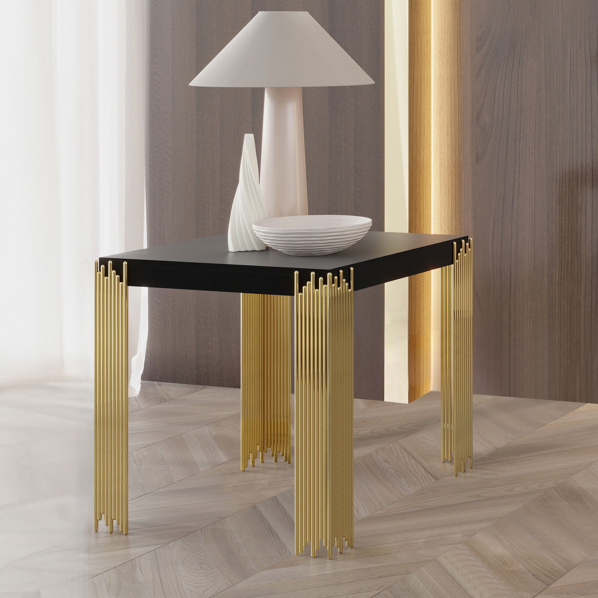 Empire - End Table - Black, black