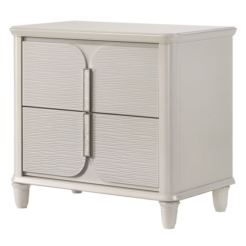 Laveda - Nightstand - Pearl White, white