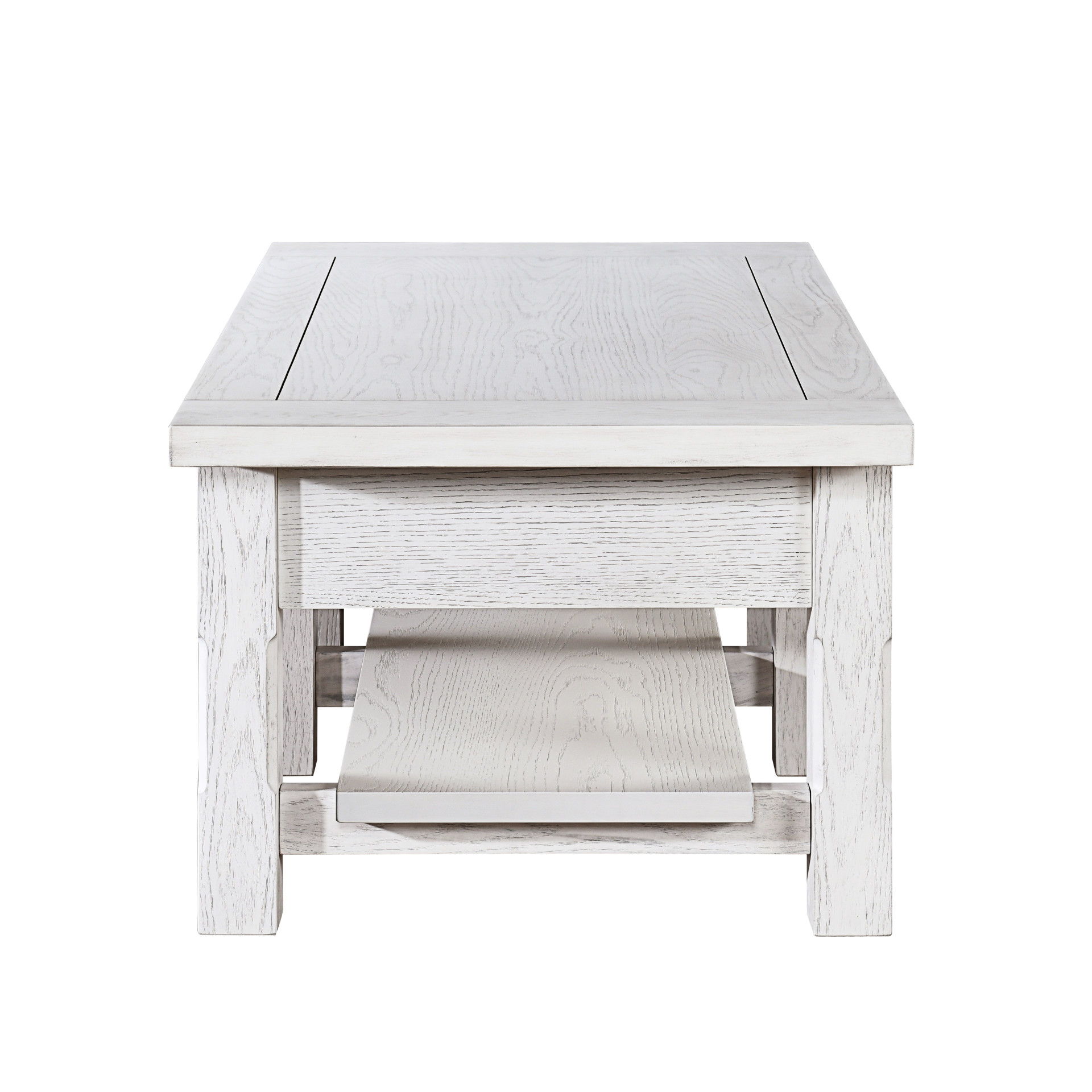Dorsey - 2 Drawer Coffee Table - White, white, view 3